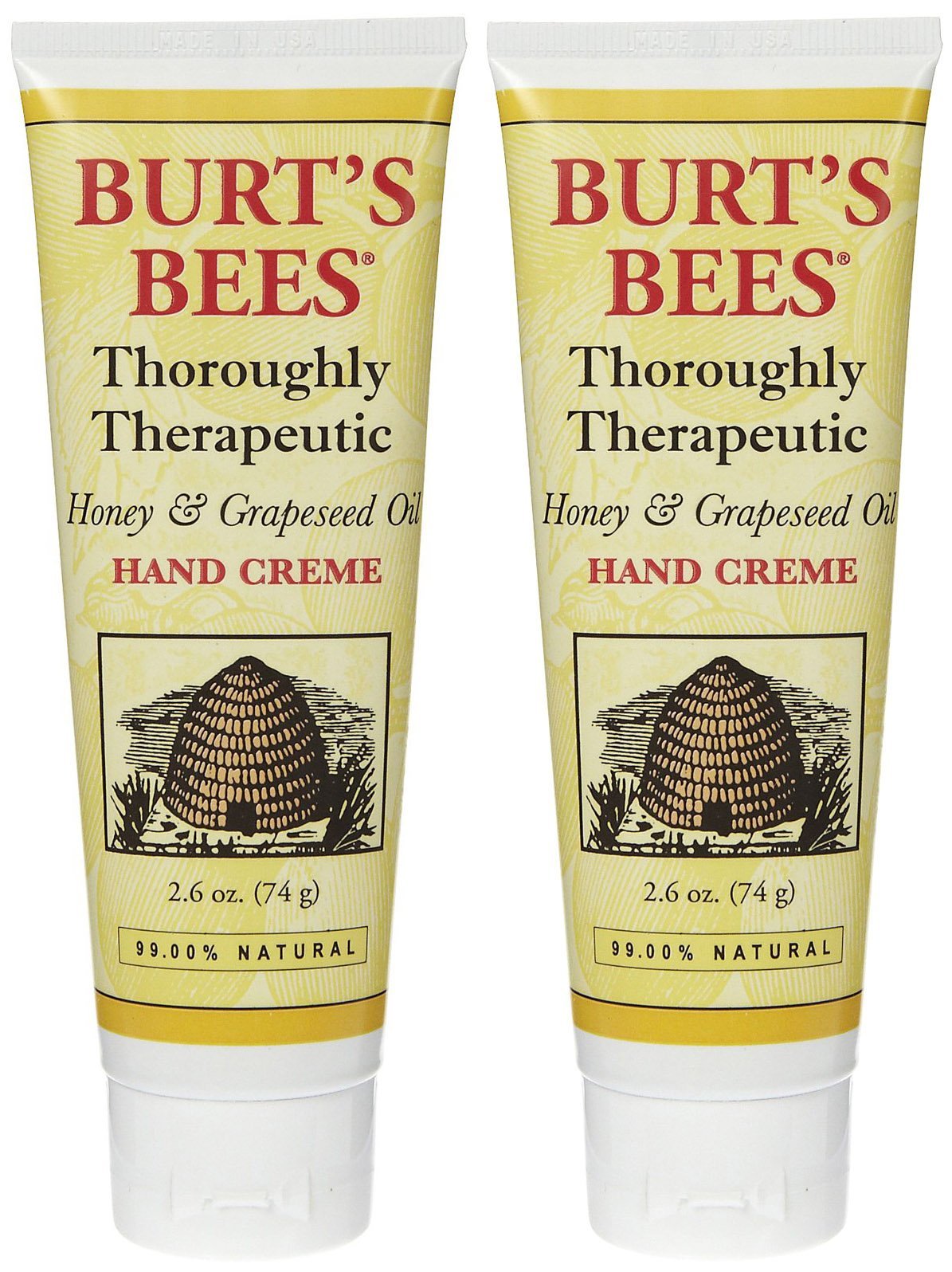 Burt's Bees Thoroughly Therapeutic Honey & Grapeseed Oil Hand Creme - 2.6 oz - 2 pk
