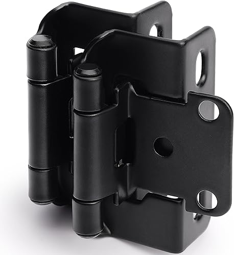 Miniatura 7 de DecoBasics Bisagras de gabinete de 12 pulgada (chapadas en latón) doradas (25 pares  50 unidades)  Bisagras de gabinete de cocina con revestimiento