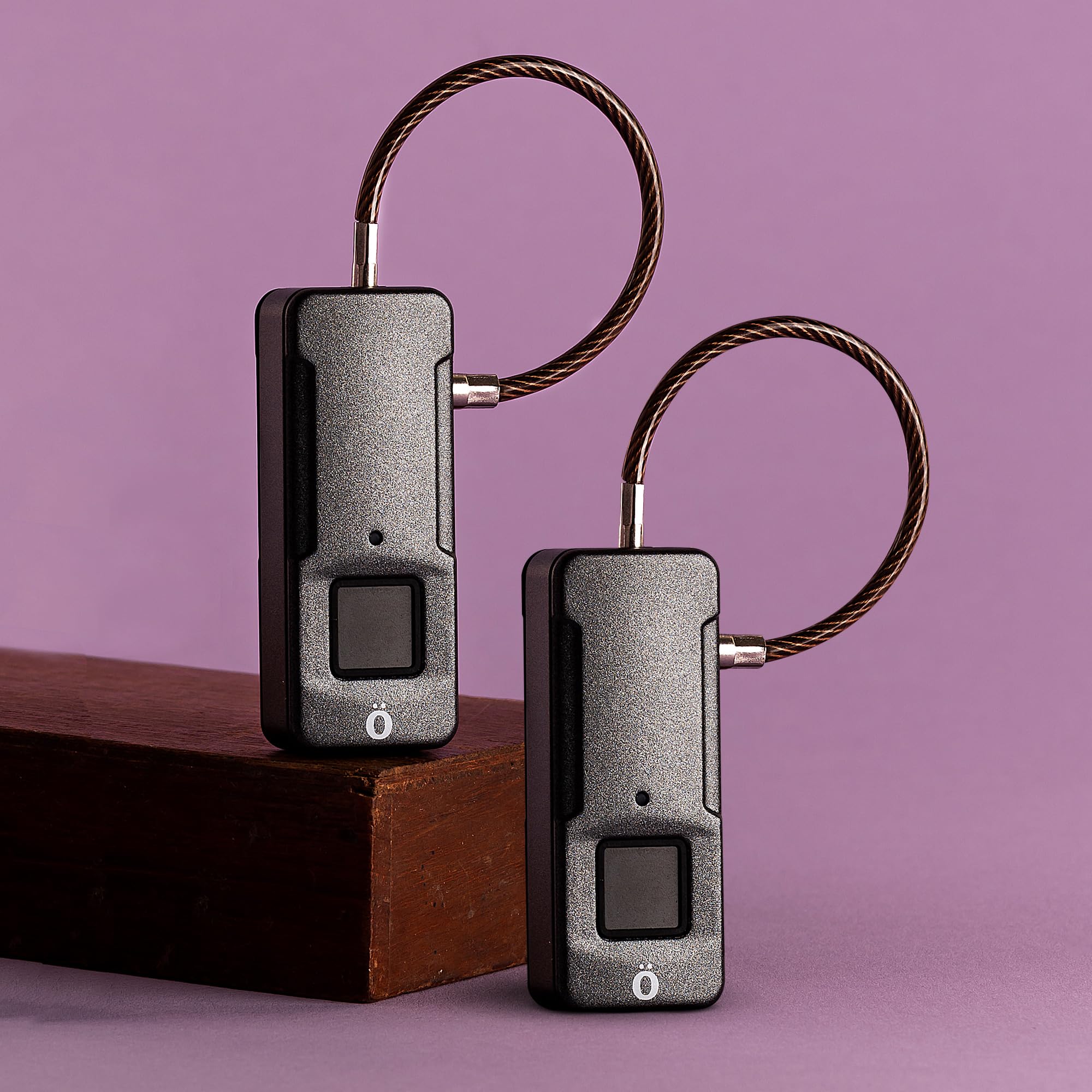 Grob Lock Smart Fingerprint Lock (Pack of 2) | Automatic Recognition Technology | Waterproof Portable | Smart Living Product