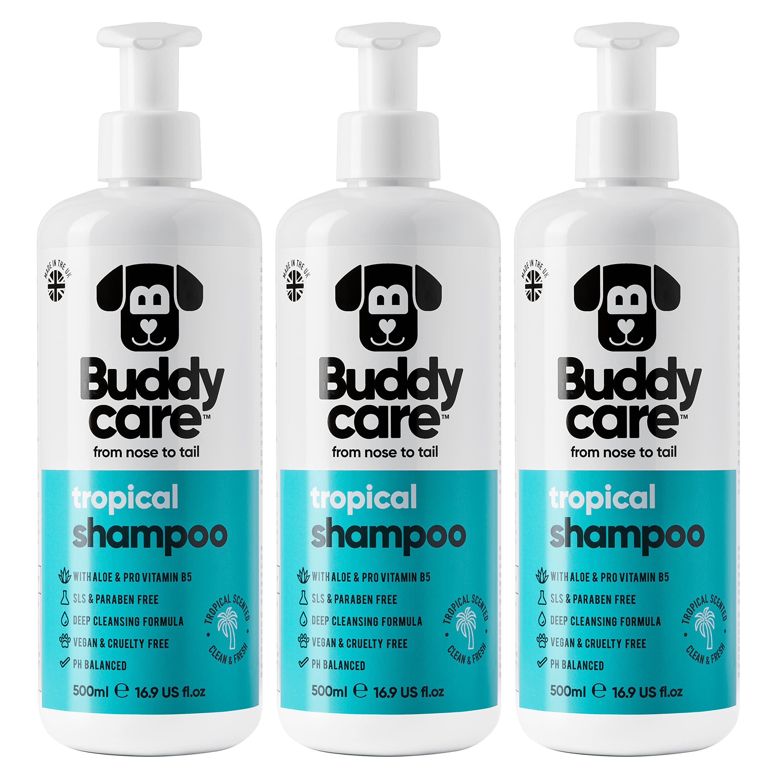 Buddycare Oatmeal Dog Shampoo for Smelly Dogs (16.90oz) - Hypoallergenic & Itch Relief Formula, Gentle on Sensitive Skin, Includes Dog Shampoo and Conditioner - Essential Dog Grooming Supplies — view 63
