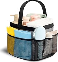 Asisnt Mesh Shower Caddy with 9 Pockets - Portable Quick-Dry Toiletry Bag for Dorm, Gym, Travel, Beach & Camping