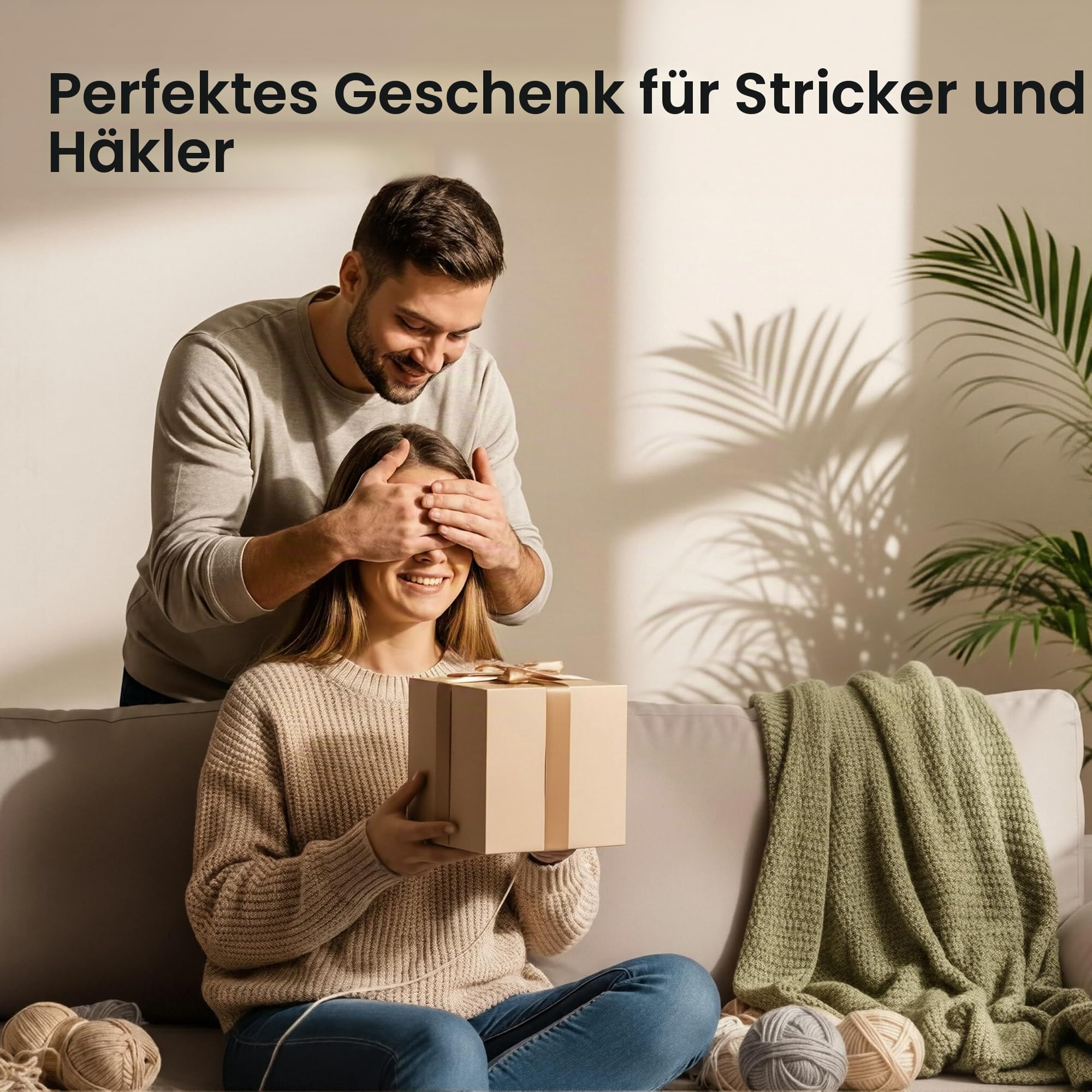 Caydo Garnwickler, Elektrischer Garnwickler zum Häkeln, Automatischer Garnkuchenwickler mit Doppelspannfeder stufenloser Geschwindigkeit, kompakter 200 g Garnwickler, tragbarer Garnspinner, ideal für