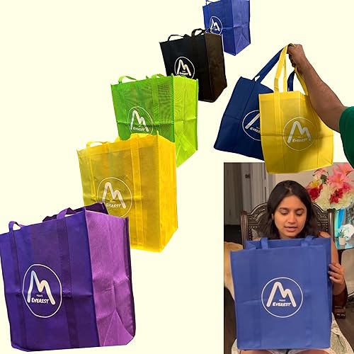 Miniatura 7 de Mount Everest Reusable Grocery Bags, Tote Bag, Recyclable Canvas Tote Bag, Grocery bags, Non-Woven Shopping Bags