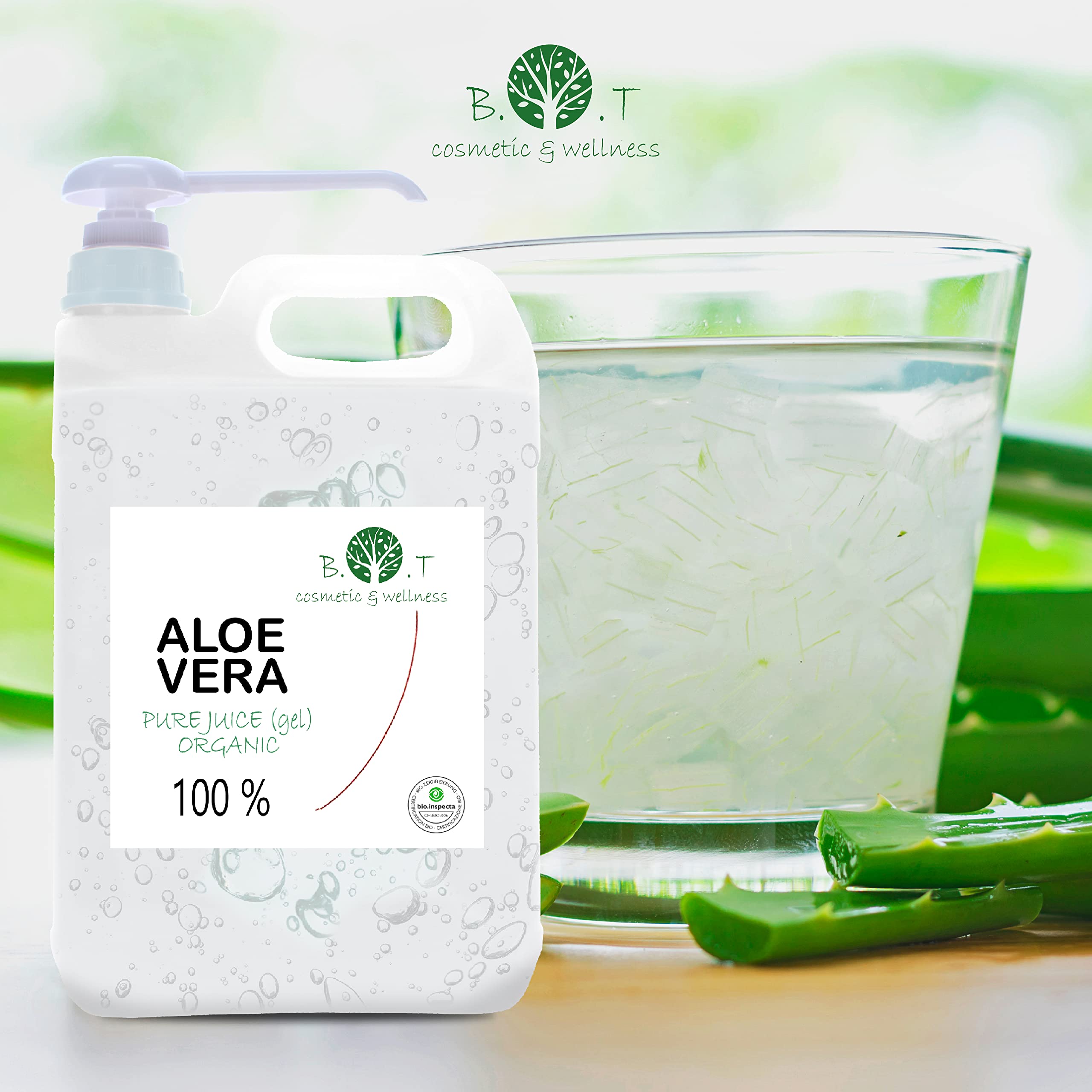 Bio Aloe Vera Konzentrat, 100% rein, Haut- & Haarpflege, Fr DIY Kosmetik, Aloe  Vera flssig, frisch, rein und natrlich, 2000 ml : Amazon.de: Kosmetik