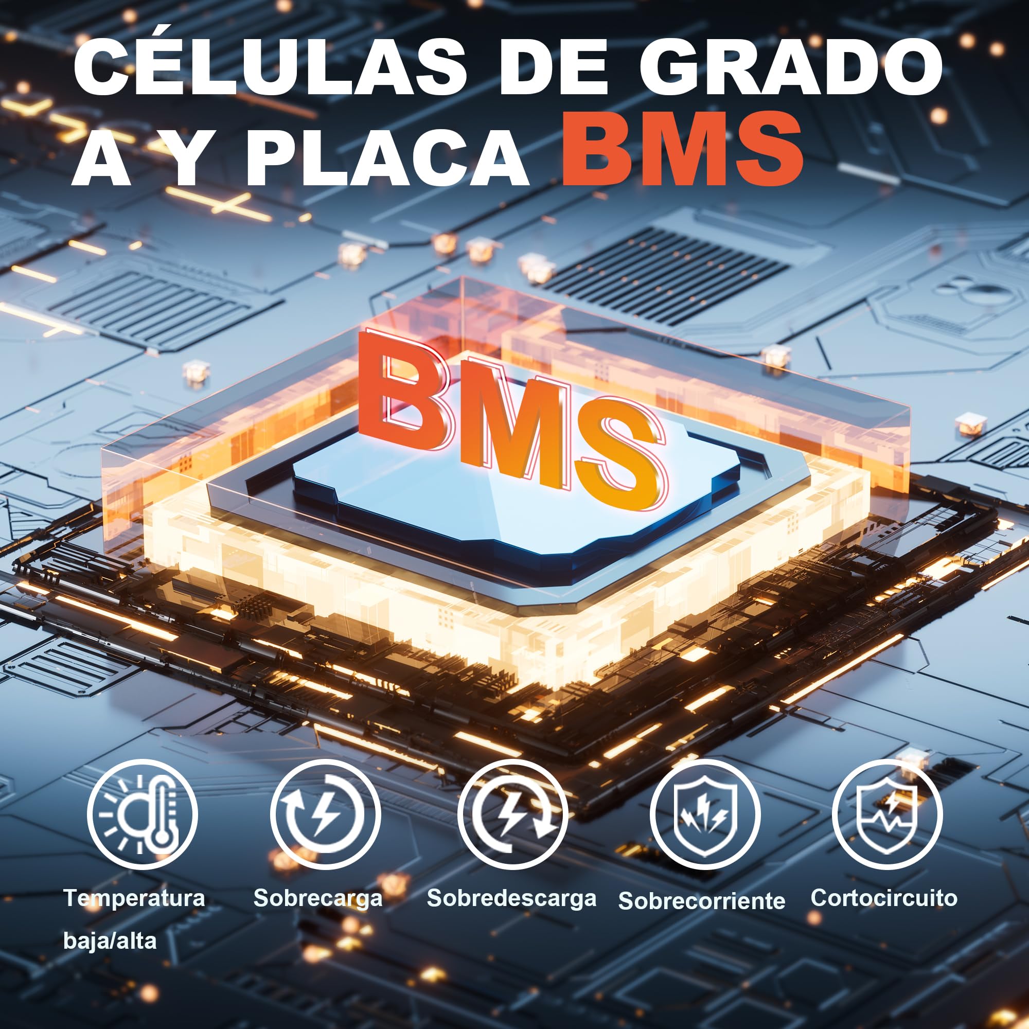 Yeagulch 12V 600Ah Batería de Litio LiFePO4 con BMS 200A, 7680Wh, 15000 ciclos, protección de Baja Temperatura, para comunidades solares, UPS y Grandes instalaciones Off-Grid