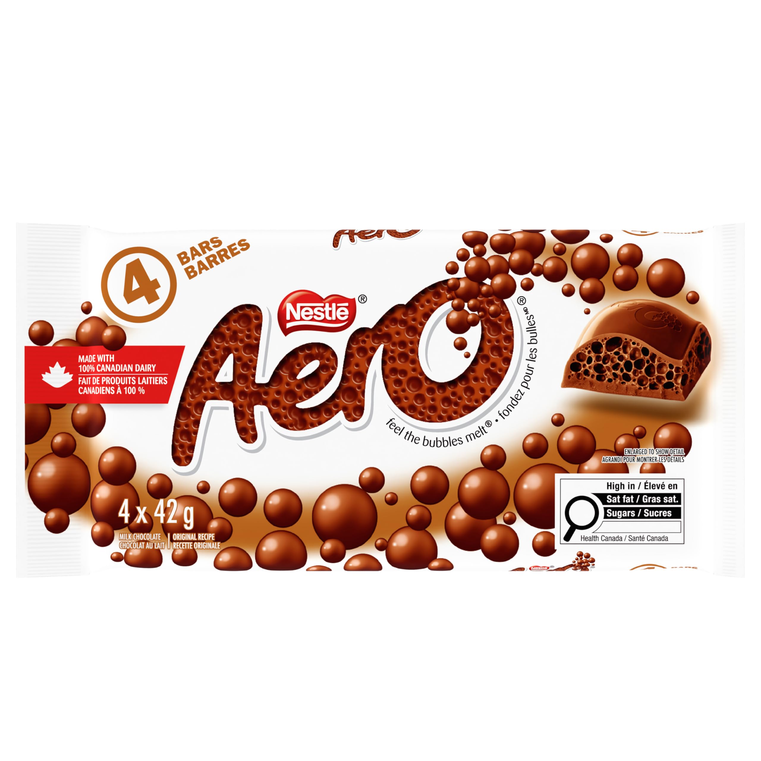 Milk Chocolate by Aero – 1.48 Ounce (Pack of 4), Pack of 4, Model RU11-23161