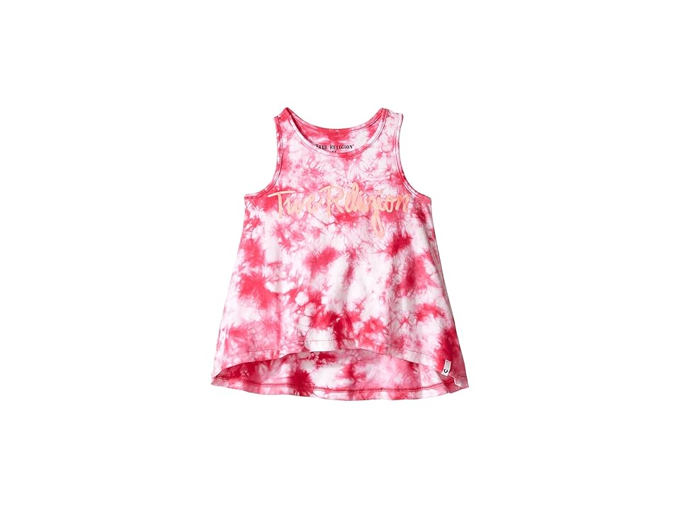 

True Religion Kids Tie-Dye Tank Top (Toddler/Little Kids) (Fuchsia) Girl's Sleeveless