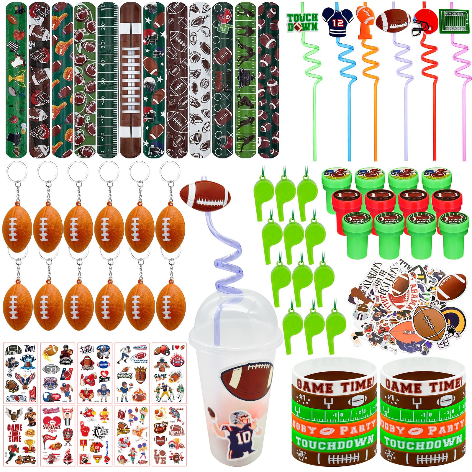 Bracelet Football Pour Garçon - Acier Inoxydable Et Pierres, Réglable - Cadeau Rentrée Ou Anniversaire Avec Carte Et Boîte