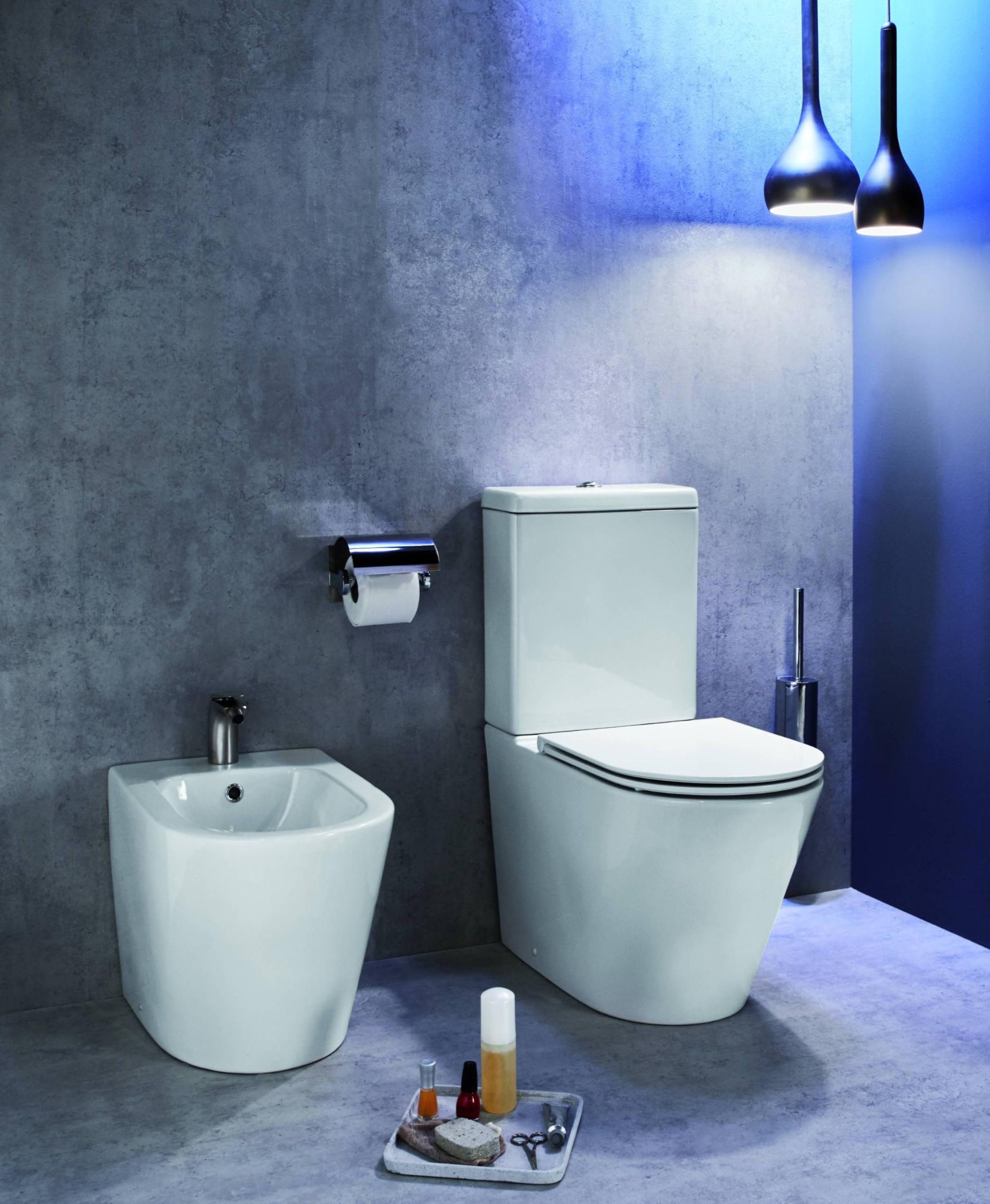 Jacob Delafon - Pack WC au Sol Sans Bride Rodin+ - Sortie Variable - Réservoir Économie d'eau 3/6L - Abattant Extra-Plat Déclipsable Fermeture Douce - 66,5 x 36 x 83 cm- Blanc - E25855-00