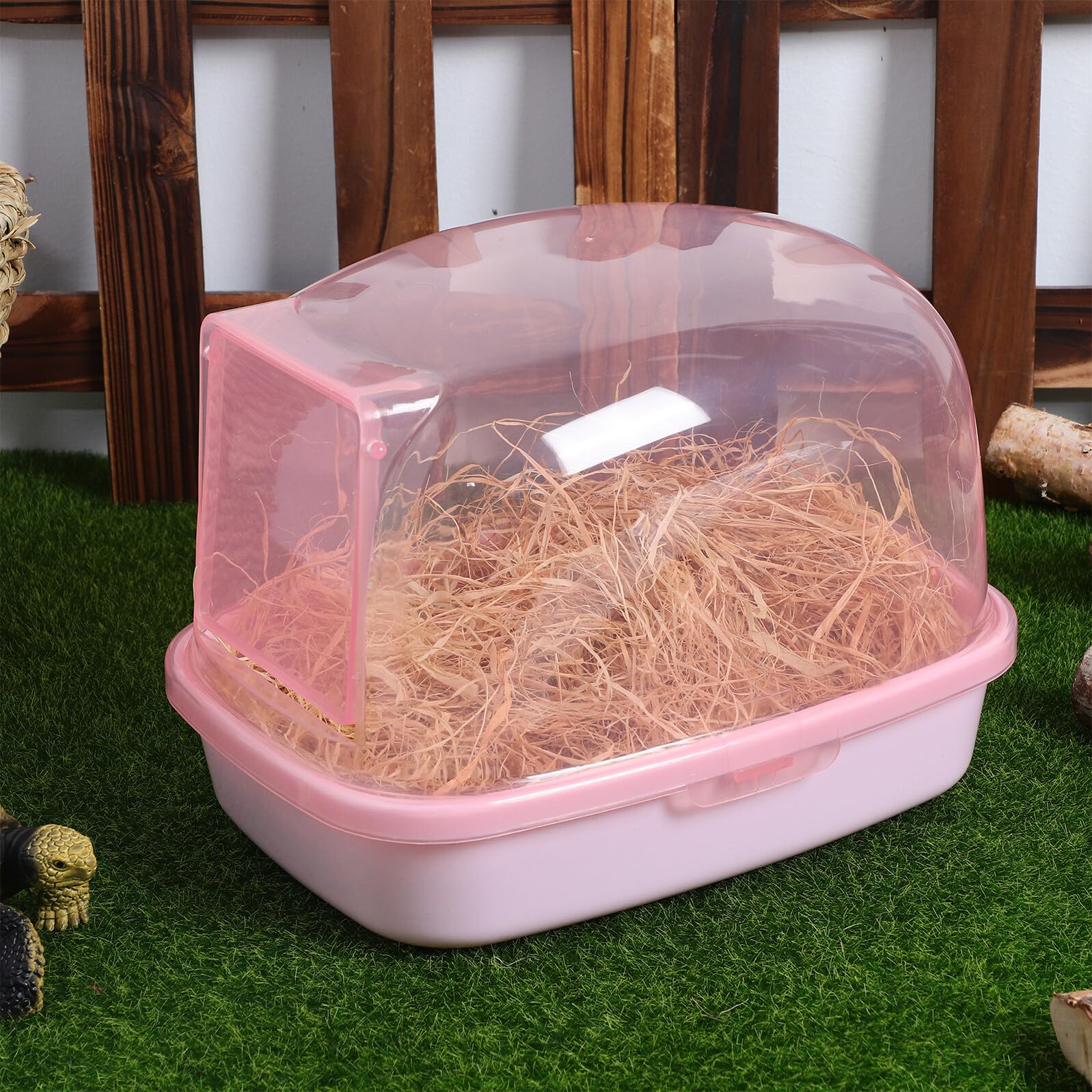 TOYANDONA Hamster Sandbecken aus Kunststoff für Zwerghamster und Chinchilla Hamster Sand Hamstertoilette fürs Käfig Schlichtes Design