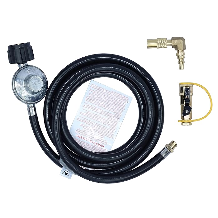 Buy METER STAR 8 FEET QCC1 Propane Regulator Low Pressure with Hose