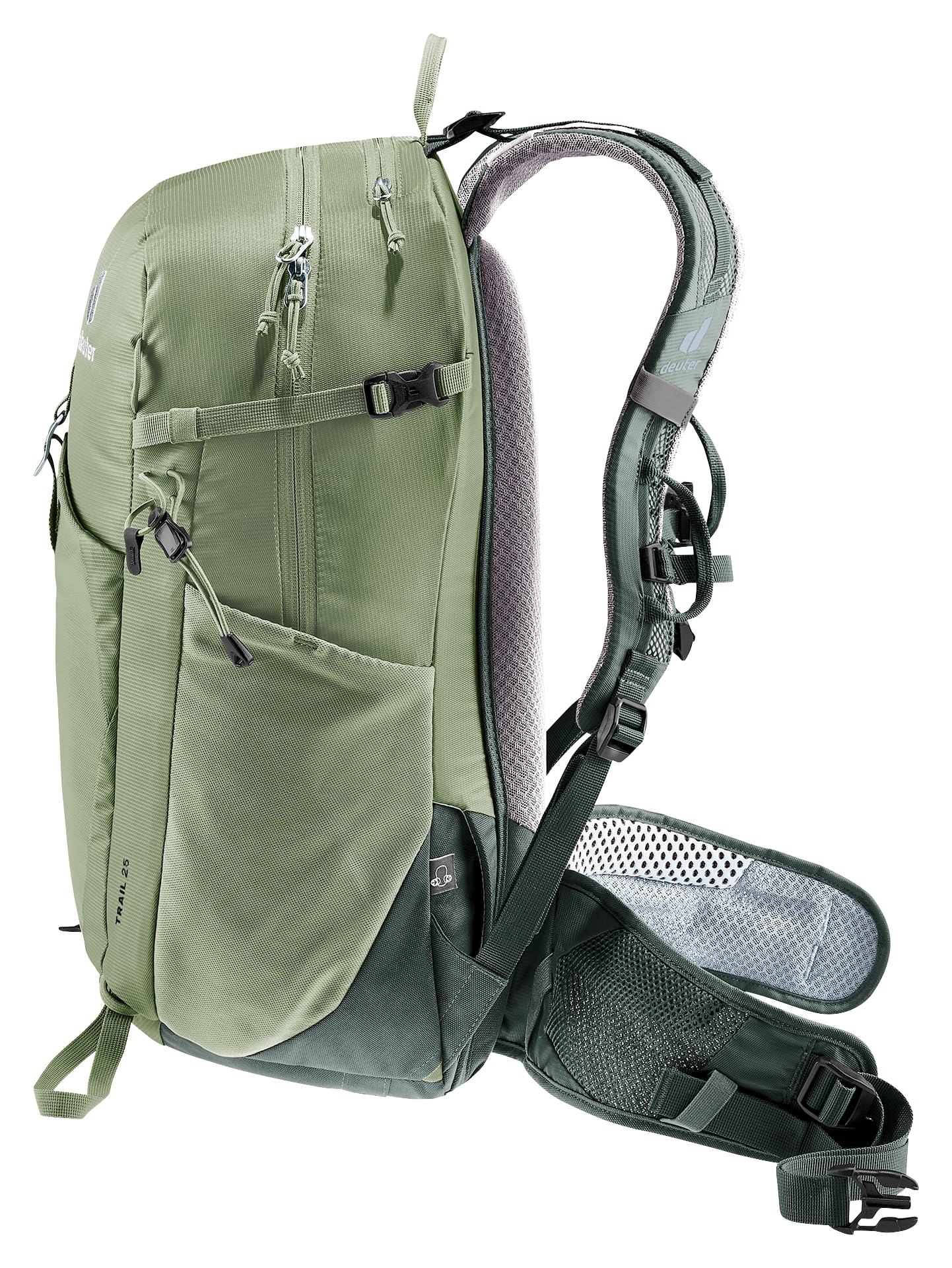 deuter Trail 25 plecak trekkingowy i Via Ferrata, Grove-ivy, 25 L, Minimalistyczny