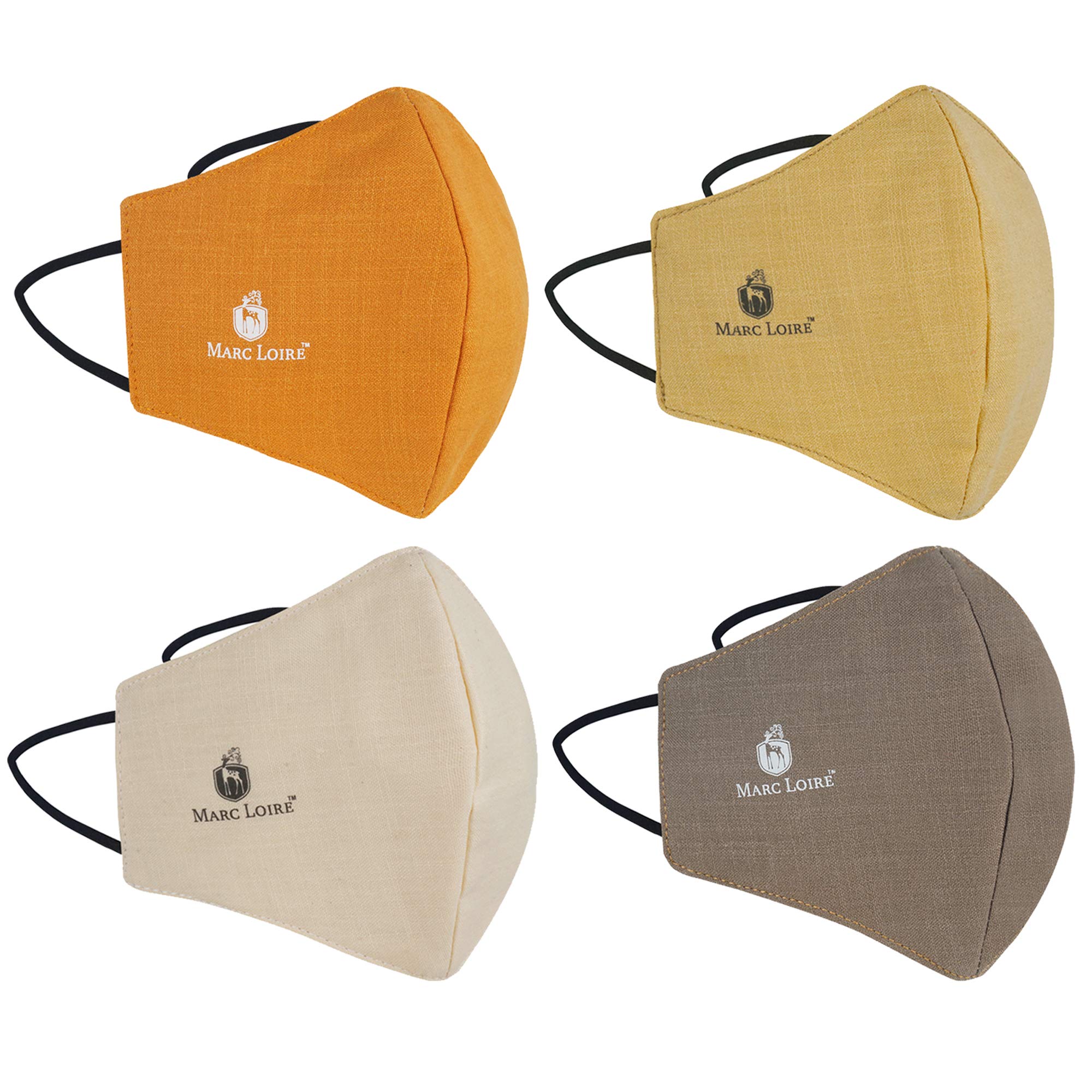 Marc Loire 100% Pure Cotton 6-Layered Super Soft Reusable Washable Protection Cloth Face Mask for Men/Women/Unisex Adults- Pack of 4-Multicolor (B08SVZC1WR) Amazon Price History, Amazon Price Tracker