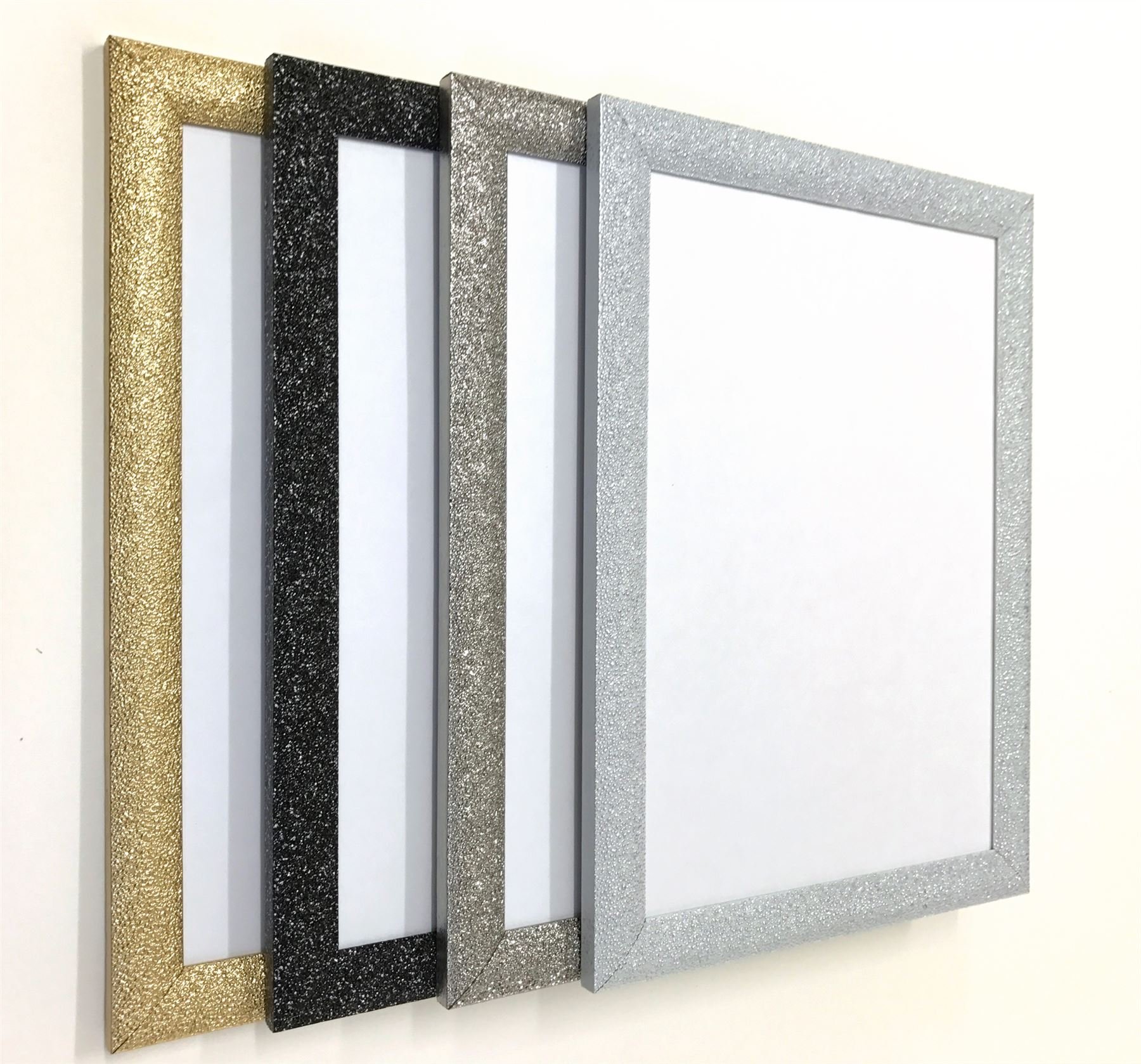 Black A3 (29.7x42cm) Photo Picture Poster Frame - Stardust Range, 24mm Cushion, Wall Hang