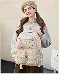 School Laptop Sac à dos pour les adolescents Filles Women College Sacs à dos Corduroy Sac étudiants Bookbag Anti Theft Travel Daypack