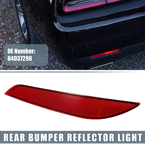 Miniatura 2 de Reflector de parachoques trasero 84037296 para Chevrolet Cruze 2016-2019 lado izquierdo rojo