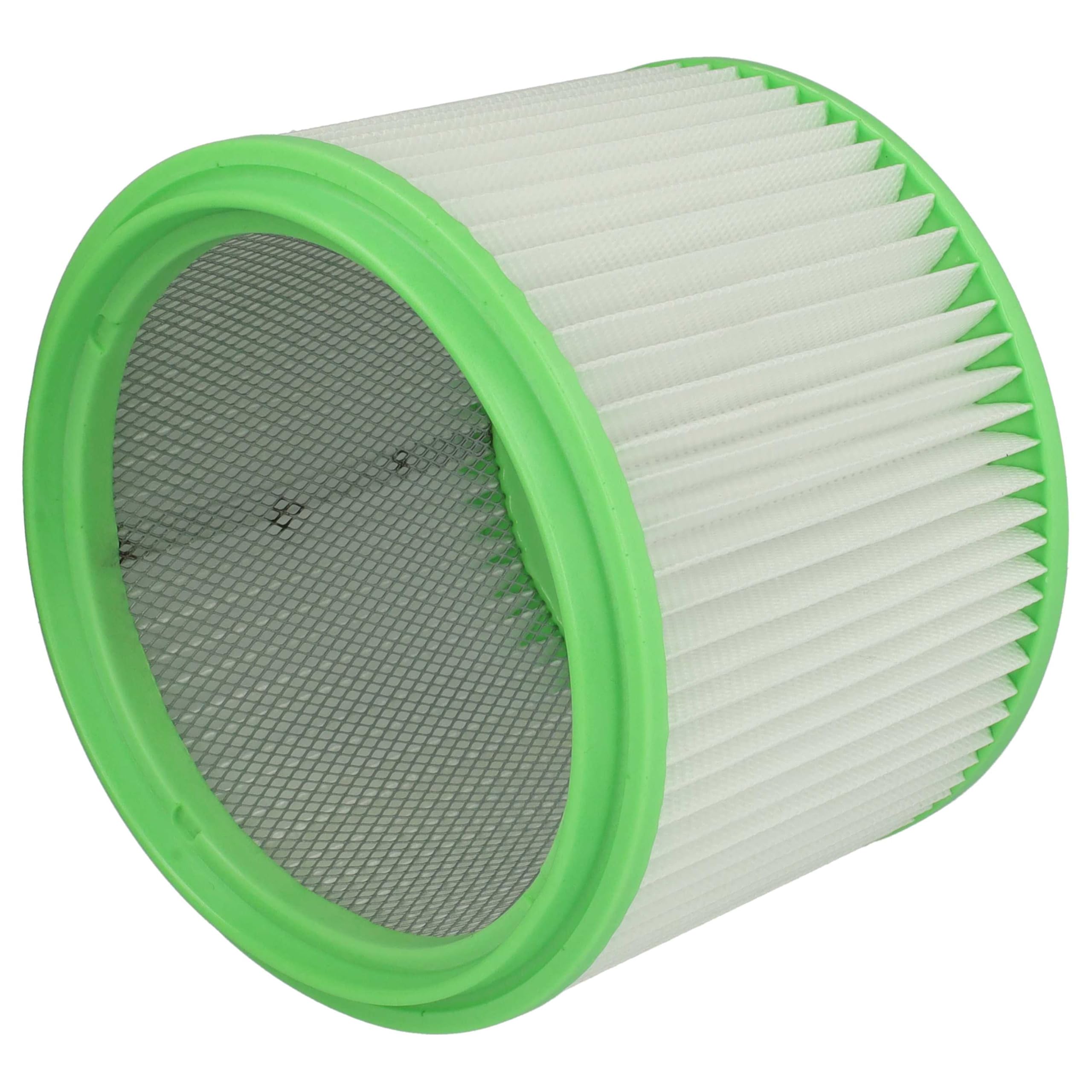 vhbw 3x filtro a pieghe piatte compatibile con Gisowatt ASS 20-35, ASS 20 35 Brico Phenix, ASS 35, ASS 20 aspirapolvere - bianco/verde