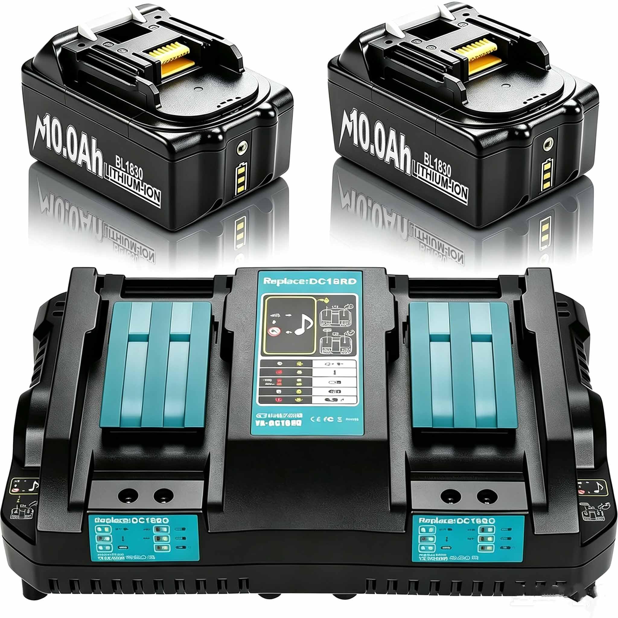 Für Akku 18V 7000mAh Ersatzakku für 18V Werkzeugakku BL1860 BL1850B BL1840 BL1830 194205-3 LXT-400, 4 stück