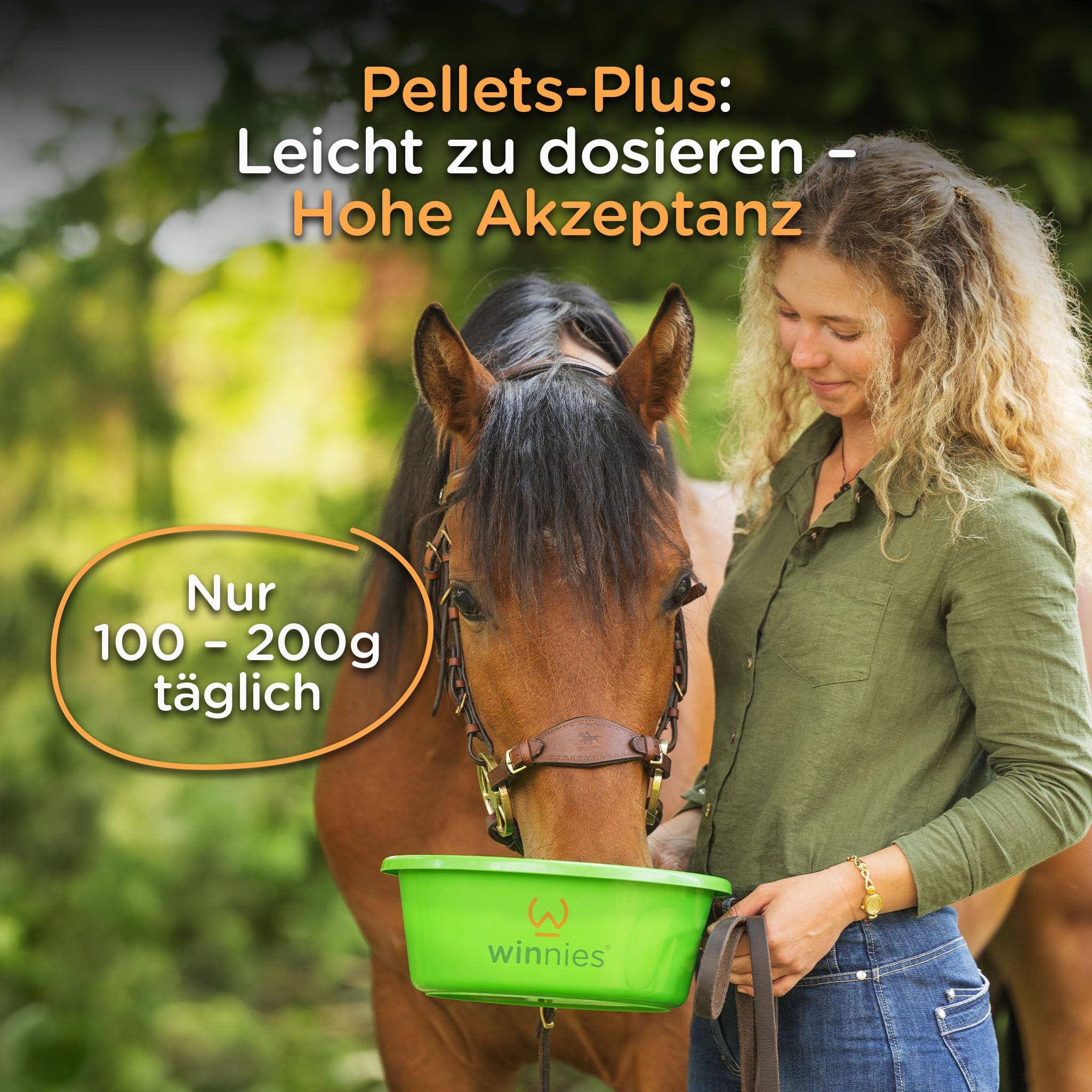 winnies® Kotwasser Stop Pellets-Plus für Pferde – Unterstützt Darmfunktion & Verdauung mit spezieller Kräutermischung, Bierhefe (Biolex® MB40) & Flohsamenschalen – getreidefrei – 1,5 kg