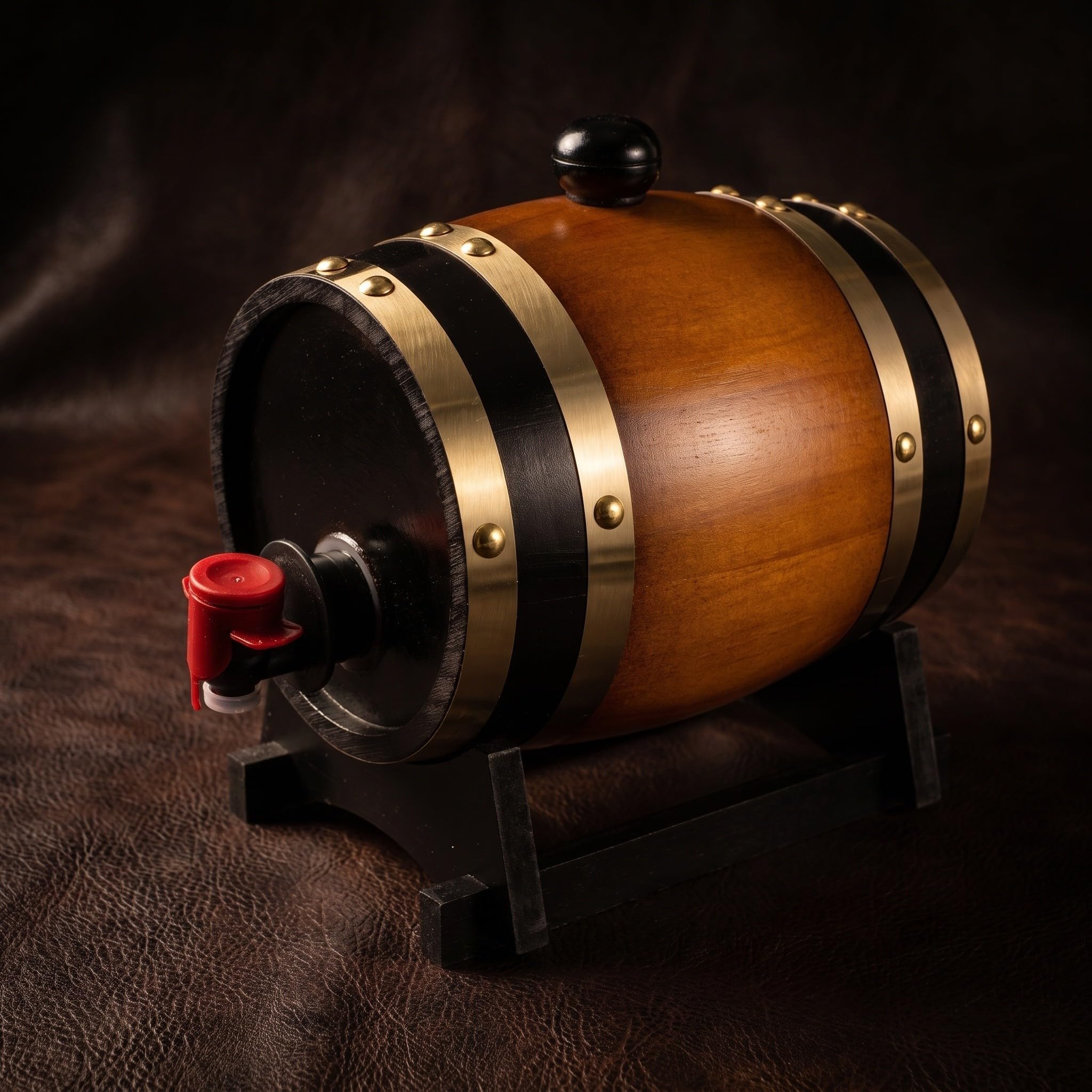Kleiner Schnapsfass 1 Liter, Vintage Whiskyfass für Hausbar