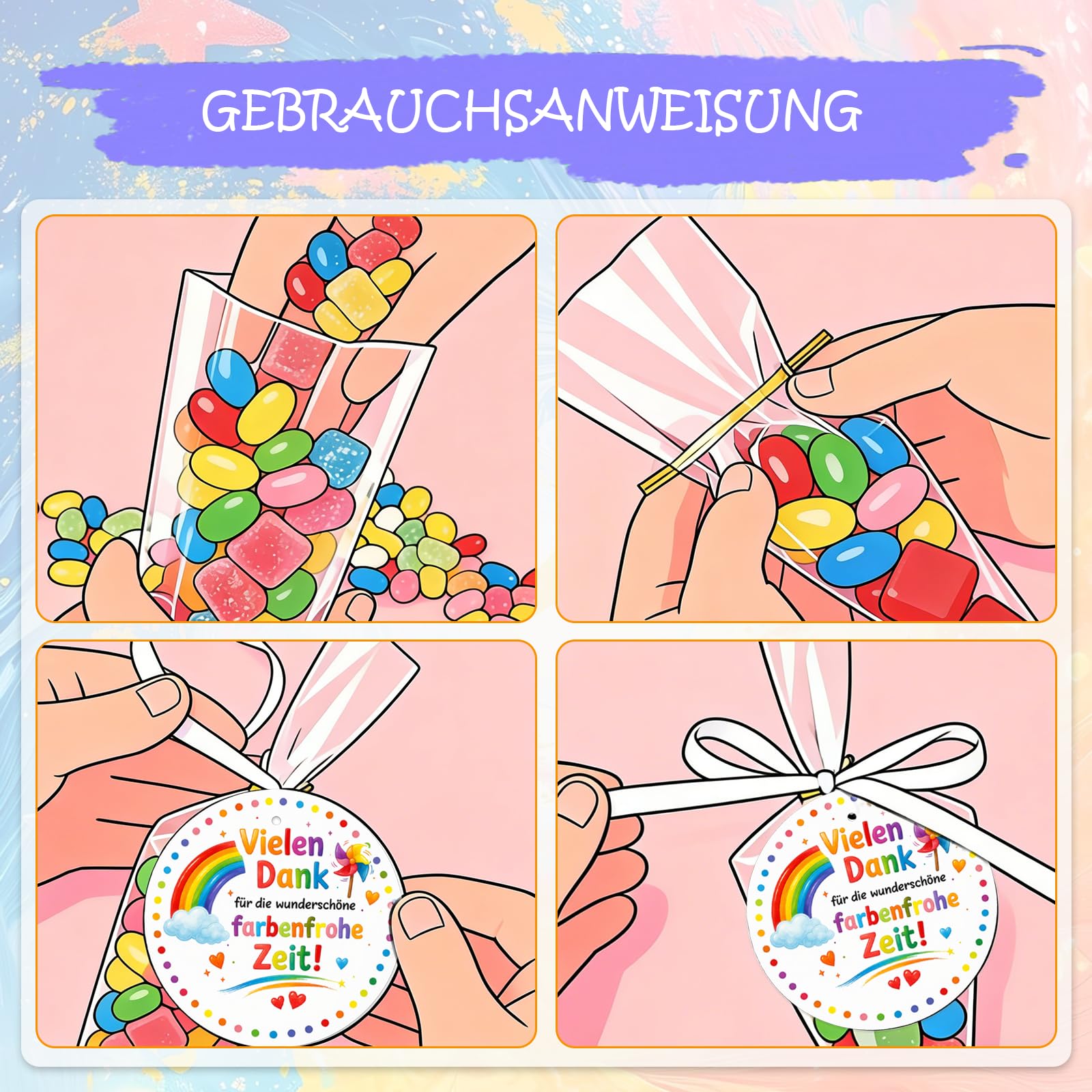 15 Stücke Abschiedsgeschenk Kindergarten Set, Anhänger Mit 2m Band, Buntes Abschiedsgeschenk Erzieherin Mit Doppelseitigem Druck, Einschulung Geschenk Abschied Für Die Kita