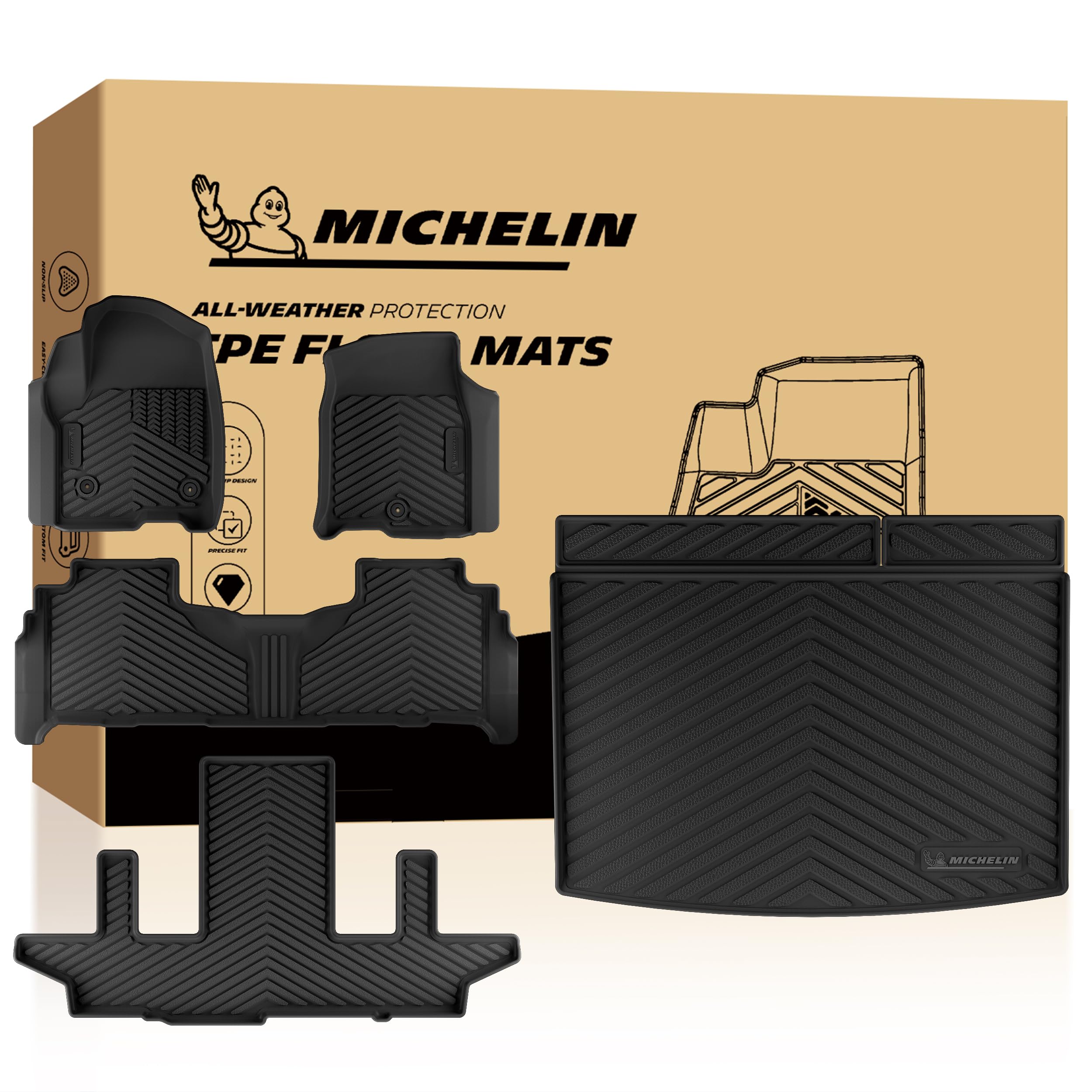 Michelin Vehicle Mats for 2021-2026 Suburban/GMC Yukon XL/Escalade ESV