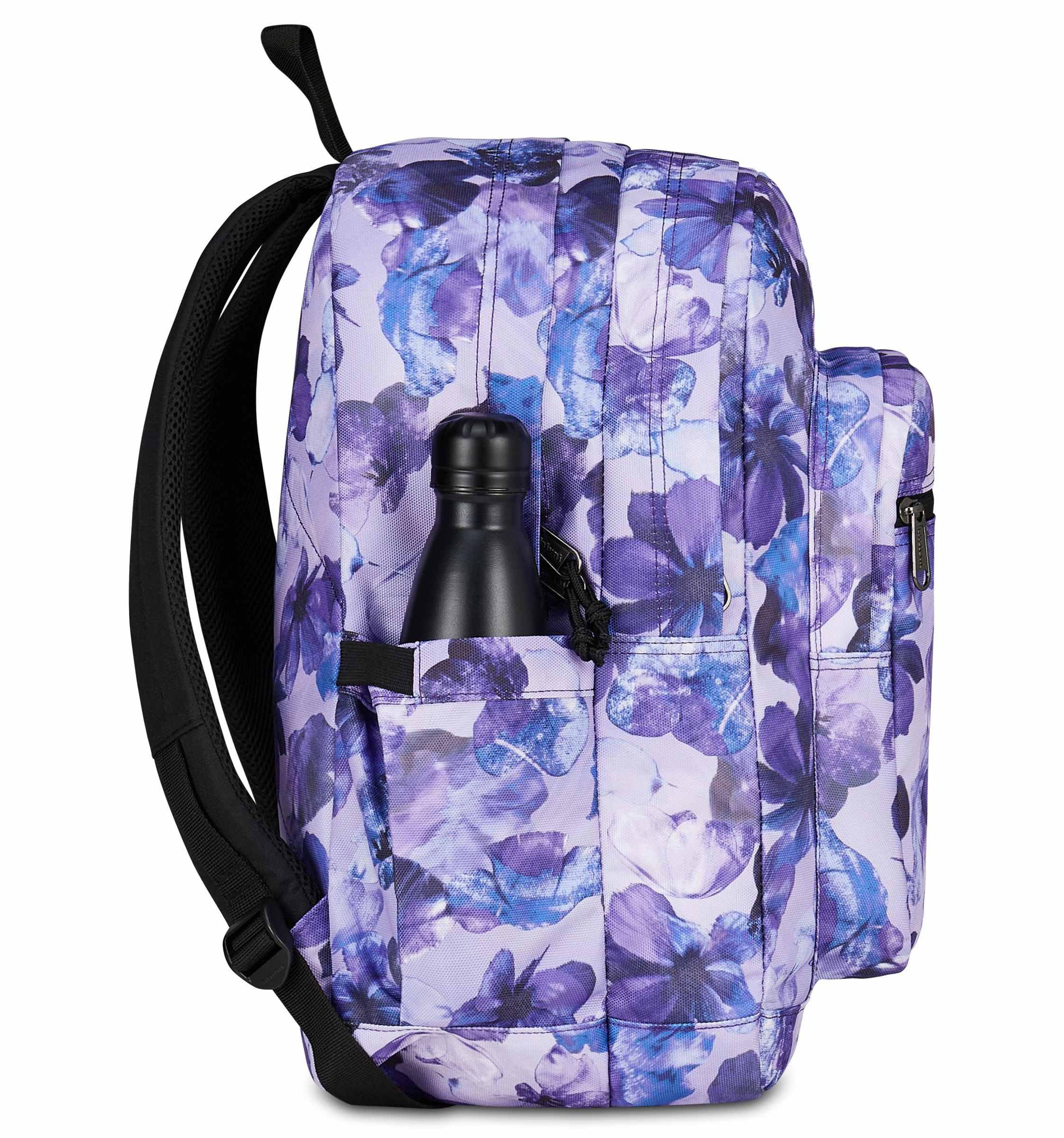 Invicta Zaino Scuola Jelek, Viola, Doppio Scomparto Con Tasca per PC e Tasca per Borraccia, 34 lt, Scuola Media e Superiore, Zaino Ragazza