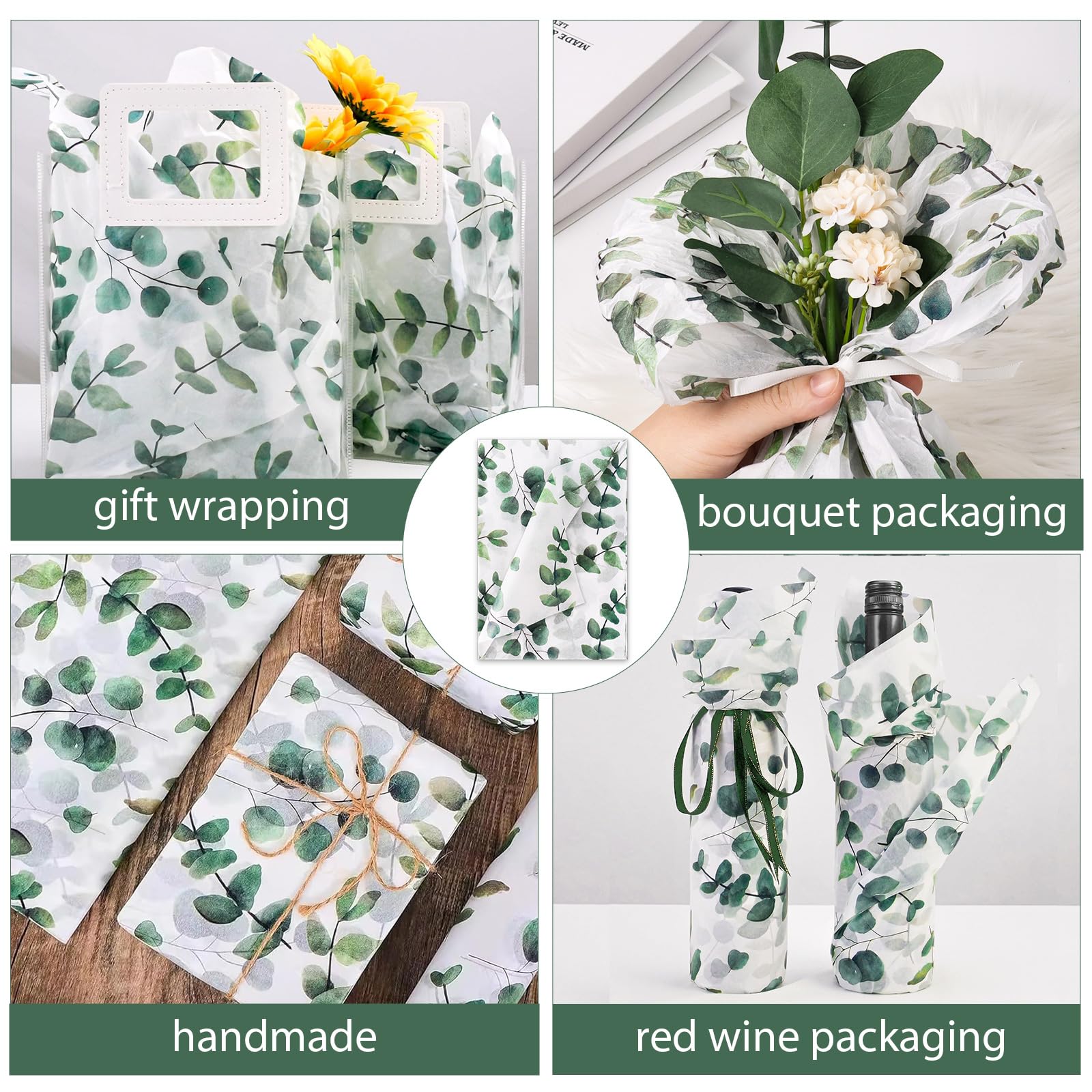 Carta Velina Floreale 100 Fogli – 50x32 Cm, Fantasia Lavanda Per Regali, Artigianato E Decorazioni