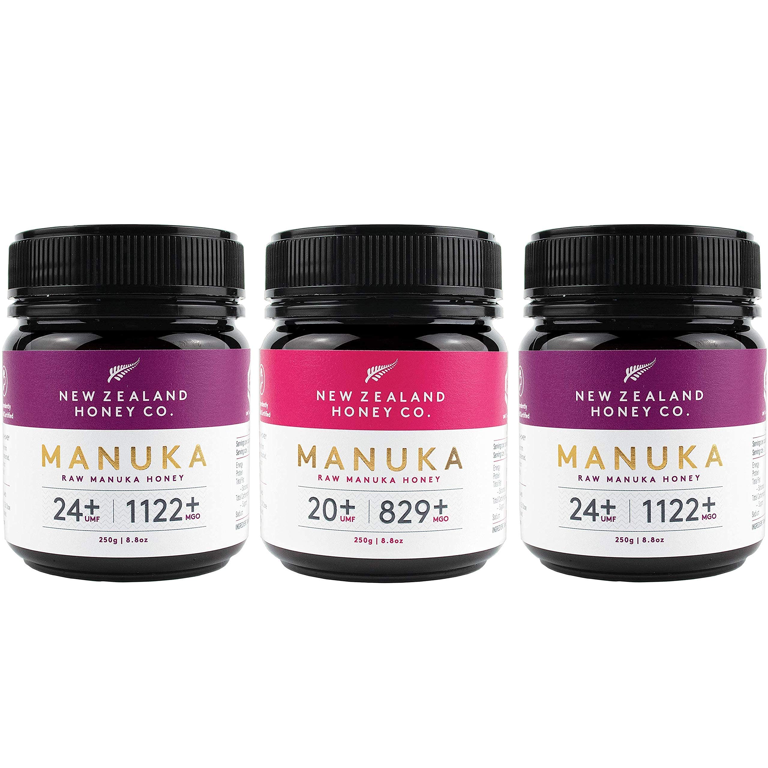 Raw Manuka Honey Bundle - New Zealand Honey Co. UMF 24+ / UMF 20+, UMF Certified / 8.8oz