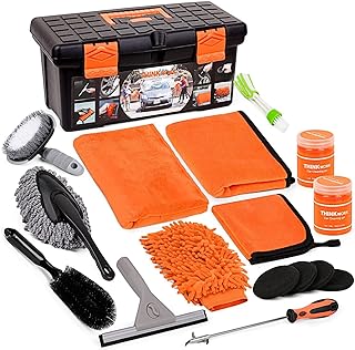 THINKWORK Car Cleaning Kit, Car Washing Kits for Vehicles, Car Detailing Kit Suitable for Small and Medium Vehicles Such A...