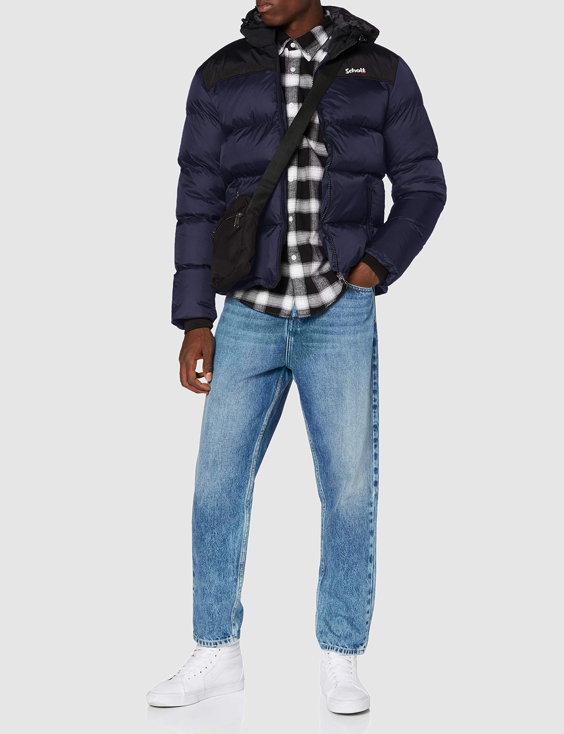 Schott NYC Utah2 Fodero con Cappuccio e Imbottitura in Spugna Unisex - Adulto (Pacco da 1)
