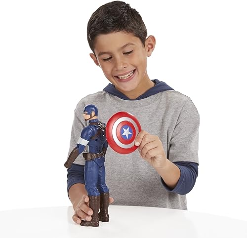 Miniatura 7 de Hasbro Marvel Avengers Age of Ultron Titan Hero Tech Capitán América Figura de 12 pulgadas