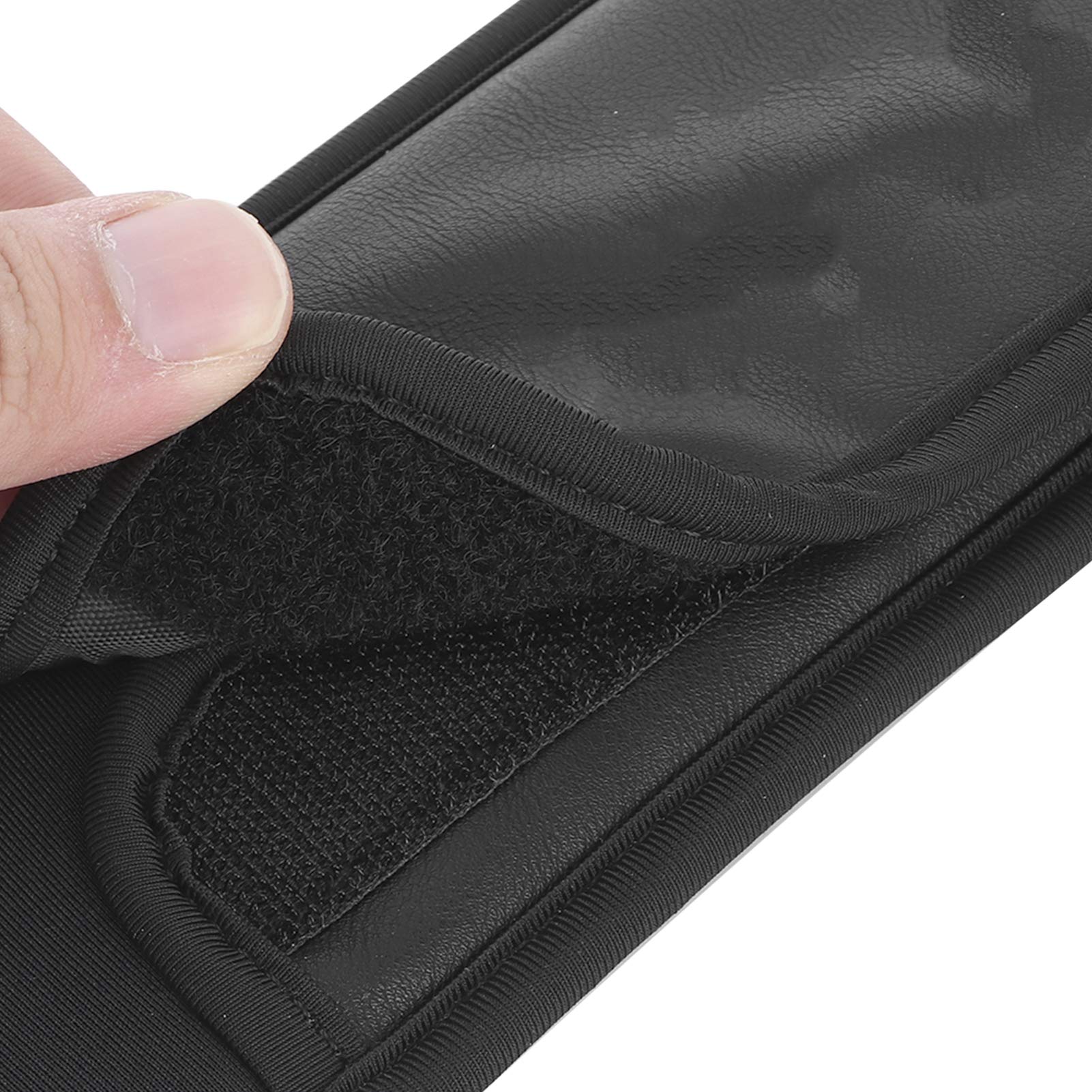 Imbottitura Per Spallacci, Spallina Per Cintura di Sicurezza Per Auto Allevia La Pressione Cintura di Sicurezza Elastica Zaino Cuscino con Cinturino Corto Universale 3,3 X 9,8 Pollici(Nero)