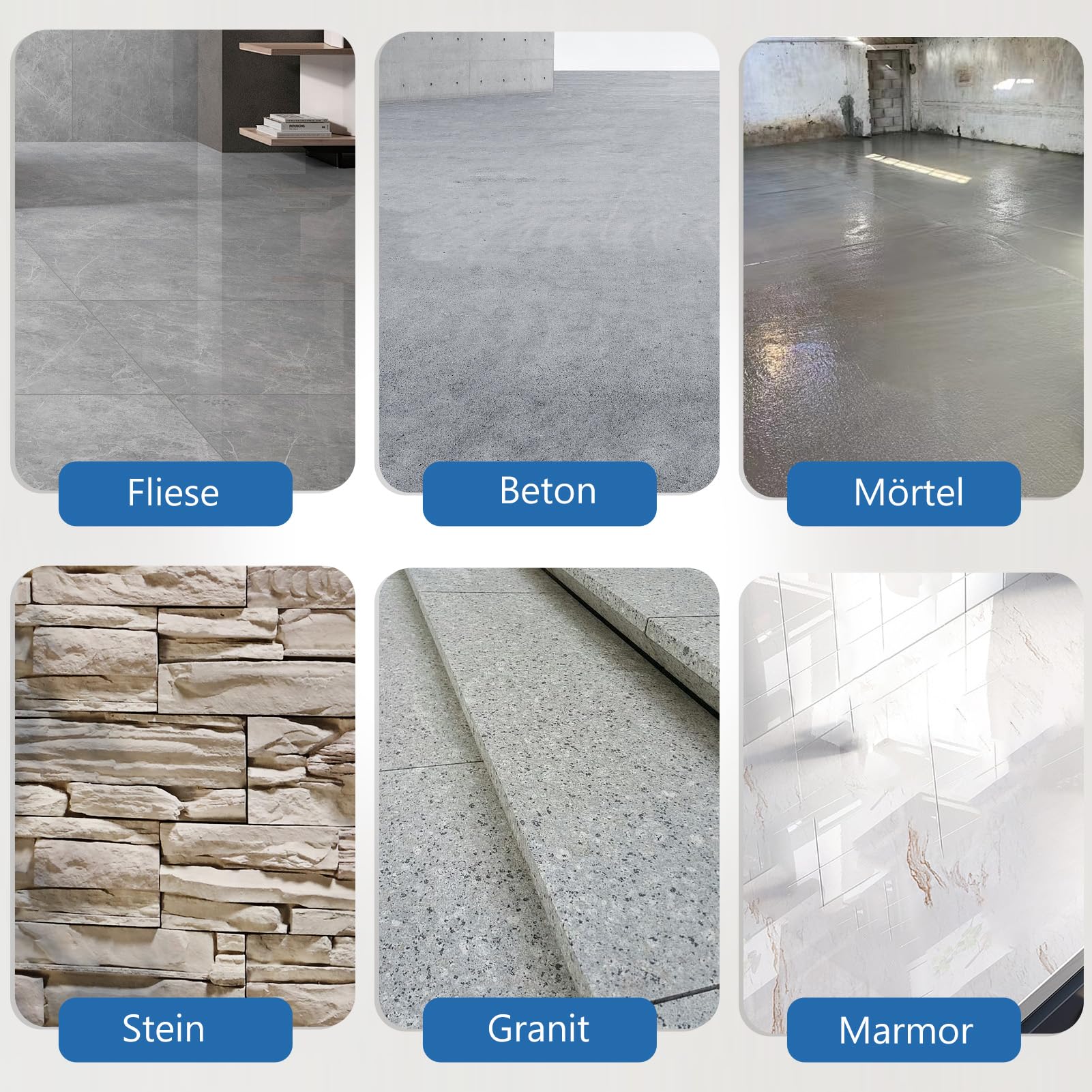 Diamant Schleiftopf 125mm, PKD PCD Diamantschleiftopf mit 6 Segmenten für Winkelschleifer, Staubreduzierung, Robust und Langlebig, für Betonmörtel Fliesenkleber Farb-Beschichtungen