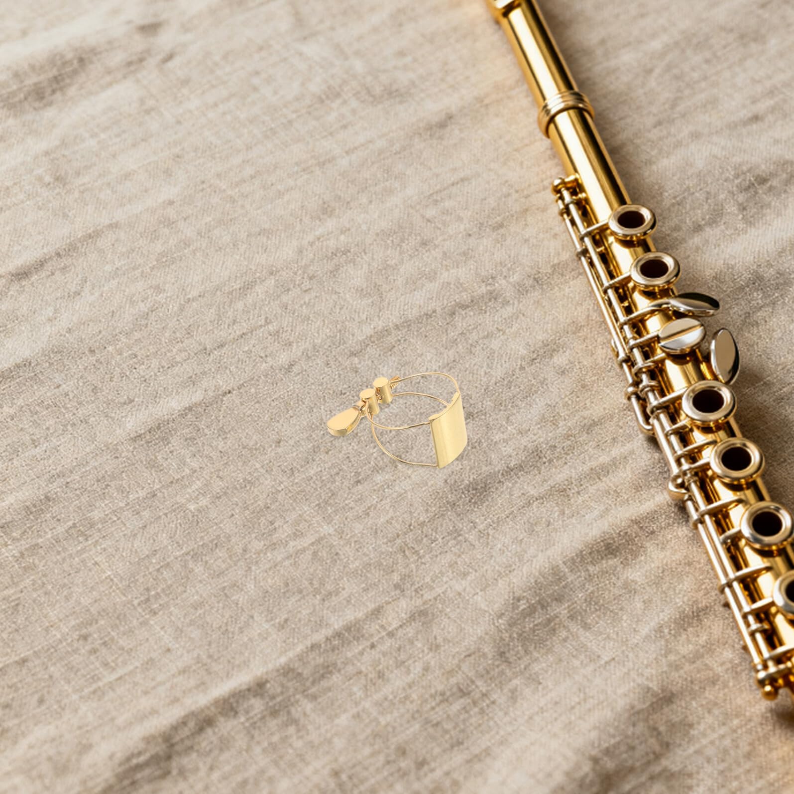 GALPADA Legatura per Sassofono Contralto in Acciaio Inossidabile con Clip a Farfalla Morsetto Regolabile per Bocchino Accessorio per Strumenti a Fiato per Musicisti e Studenti