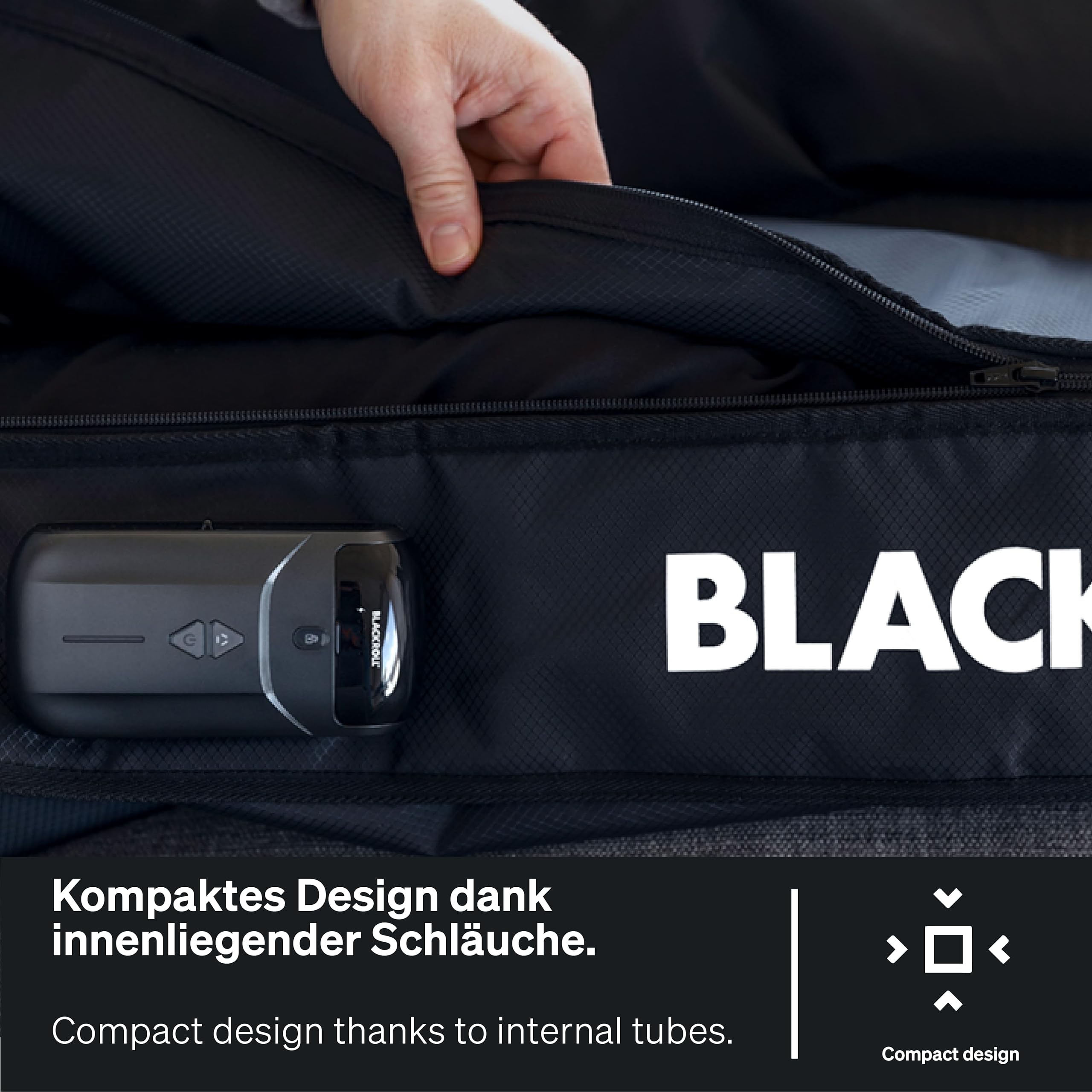 BLACKROLL® COMPRESSION BOOTS - Hochwertige Kompressionsmassage für Beine - Verbessert Durchblutung und Beweglichkeit - Ideal für Regeneration und Entspannung - Größe L