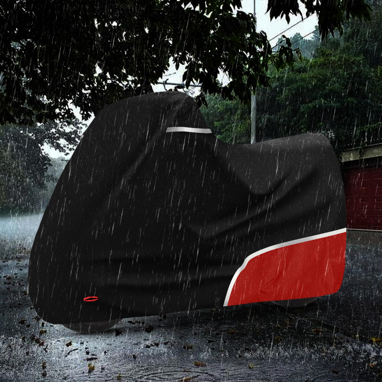 Motorradabdeckung Outdoor passend für Aprilia RS660 RS125 RS457 SX 125 | 420D Oxford-Stoff Wasserdicht Motorrad Abdeckung Abdeckplane Wetterfest Motorrad Abdeckung Plane