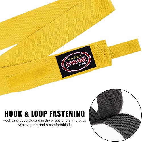 Miniatura 3 de FARABI Kids Boxing Hand Wraps 2.5 Meters Junior Hand Wraps Boxing Hand Wraps Muay Thai Hand Wraps MMA Boxing Hand Wraps Men Boxing Hand Wraps Kids