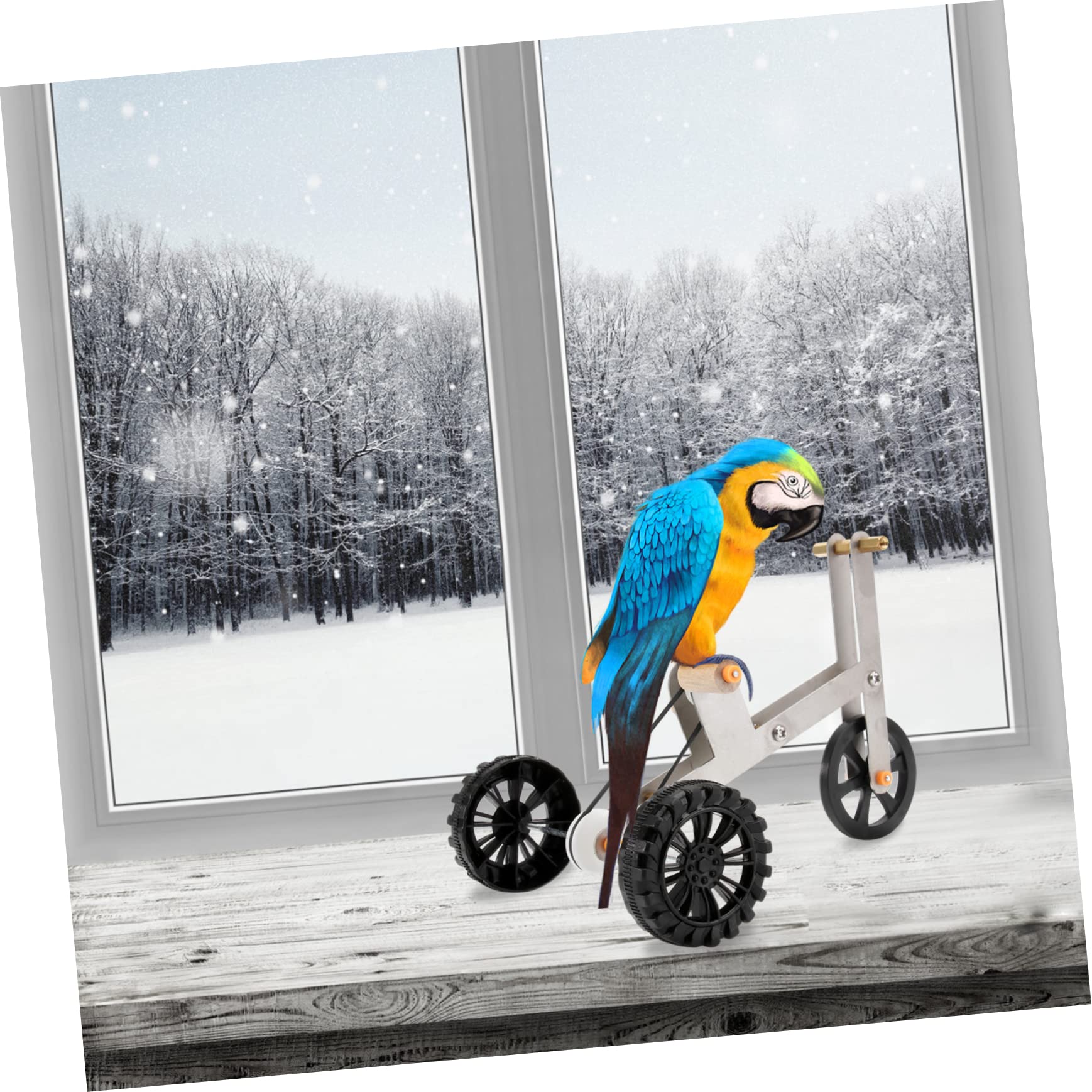 Beavorty 3piezas Juguete De Entrenamiento para Pájaros Bicicleta para Periquitos y Agapornis Prácticos para Aves Juguete Entretenido para