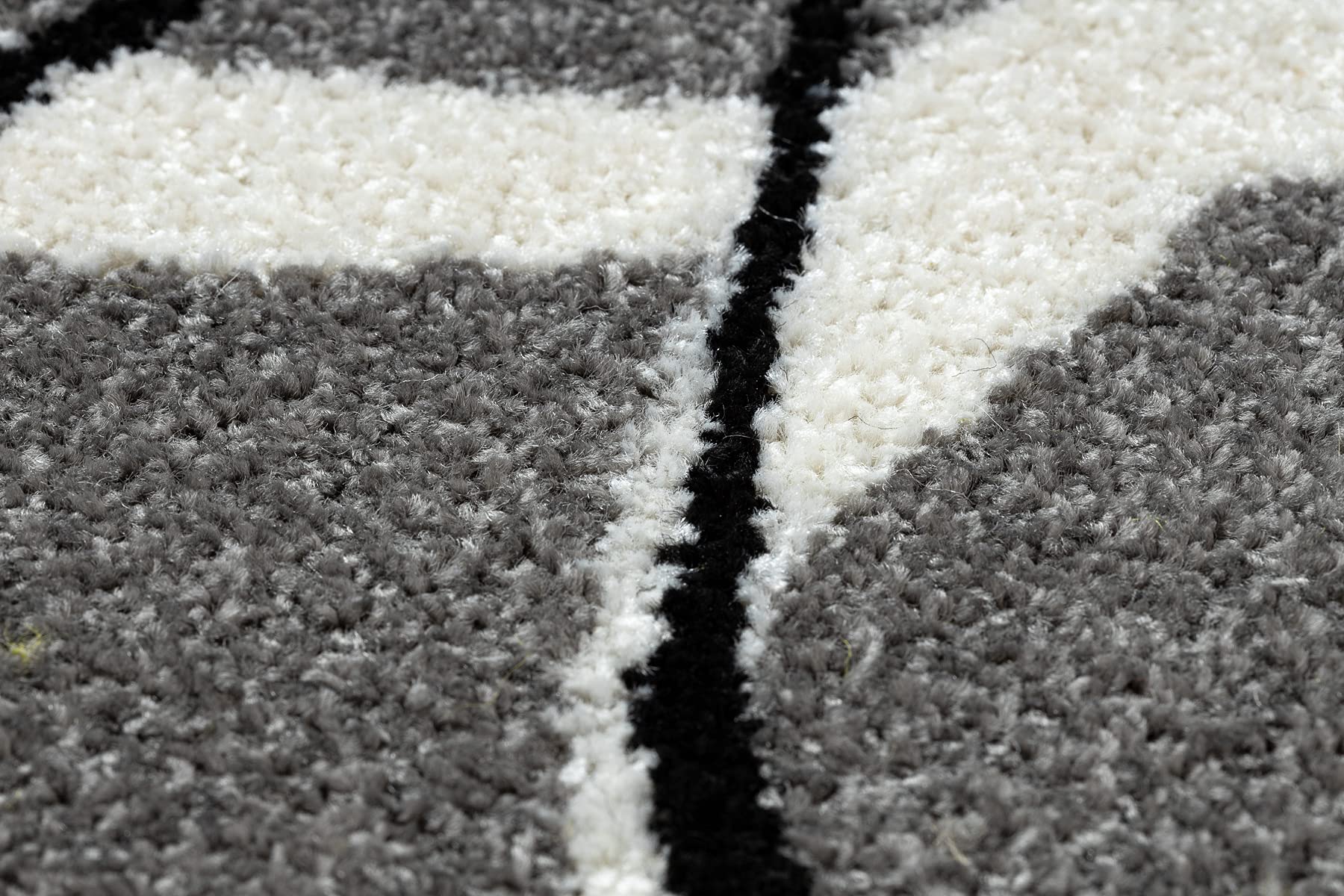 rugsx Tapis de Couloir Silver Choco pour la Cuisine, Le Hall, Le Couloir, l'entrée, Solide, Moderne, Gris 90x260 cm