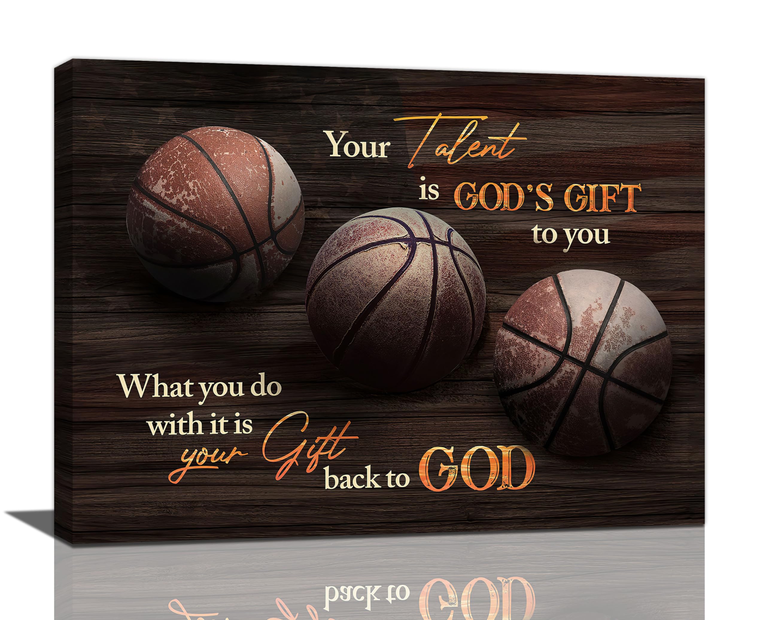 Basketball Wall Art Basketball Posters Pictures Wall Decor Sports Canvas Prints Framed Artwork Paintings Home Decorations Basketball Decor for Boys Room Living Room Bathroom Bedroom 16"x12"