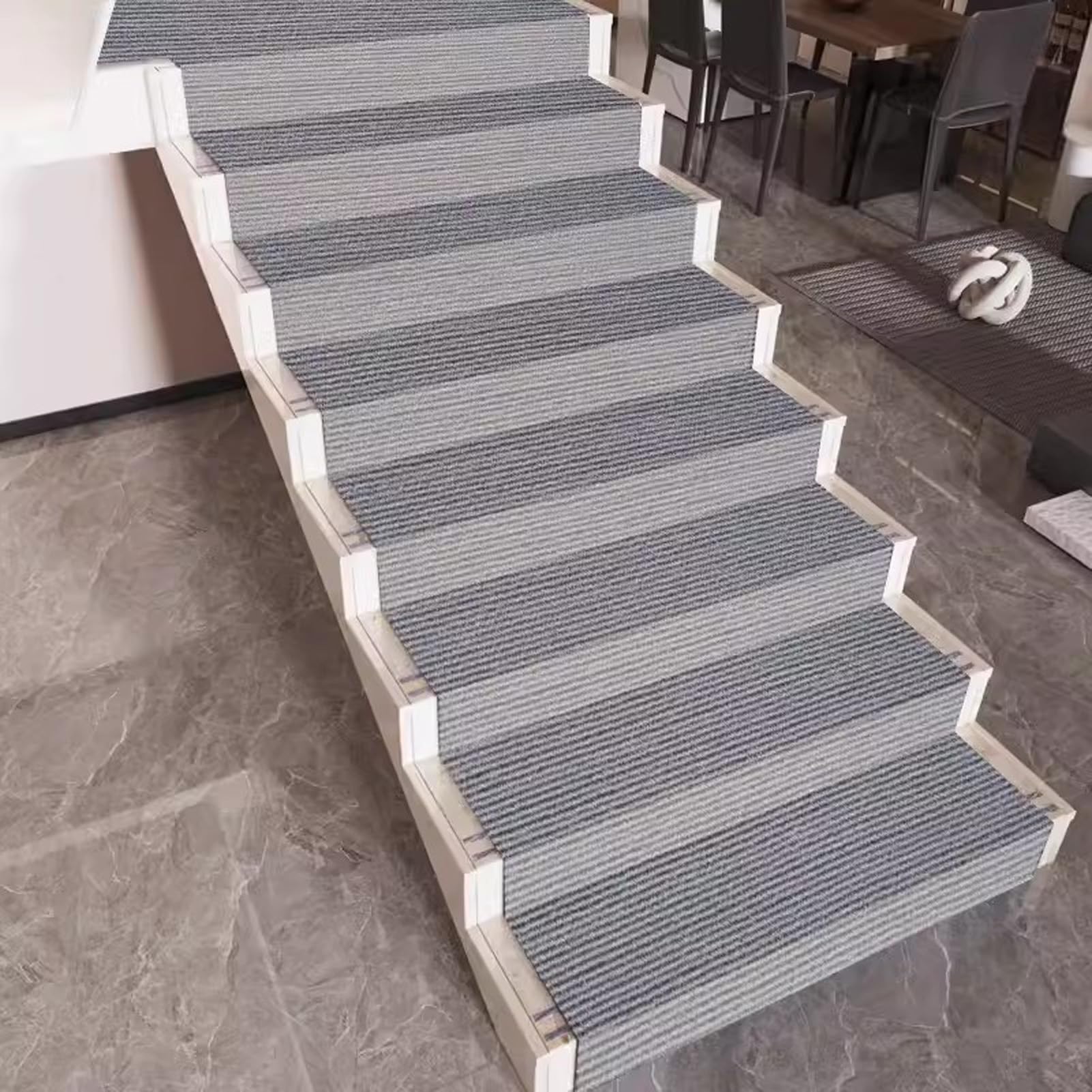 Tapis d'escalier, Antidérapant Escalier Tapis d'intérieur Antidérapant, Auto-adhésif Tapis de Marche Escalier, Tapis de Marche pour l'intérieur Exterieur