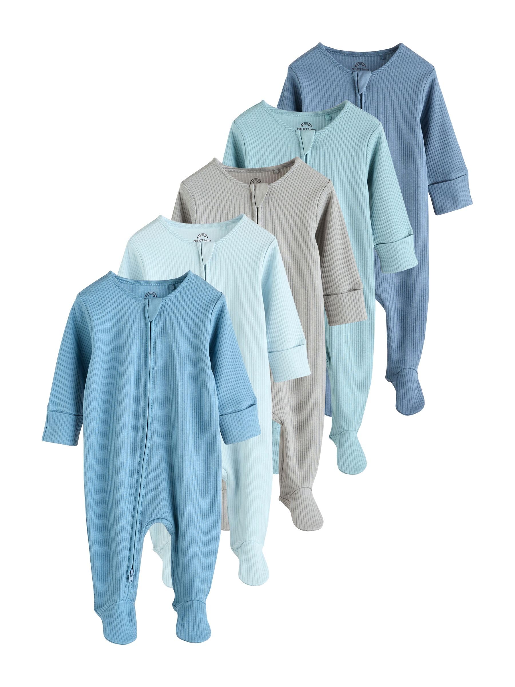 NEXT Bébé garçon Dors-Bien à Zip Double-Sens, Lot de 5