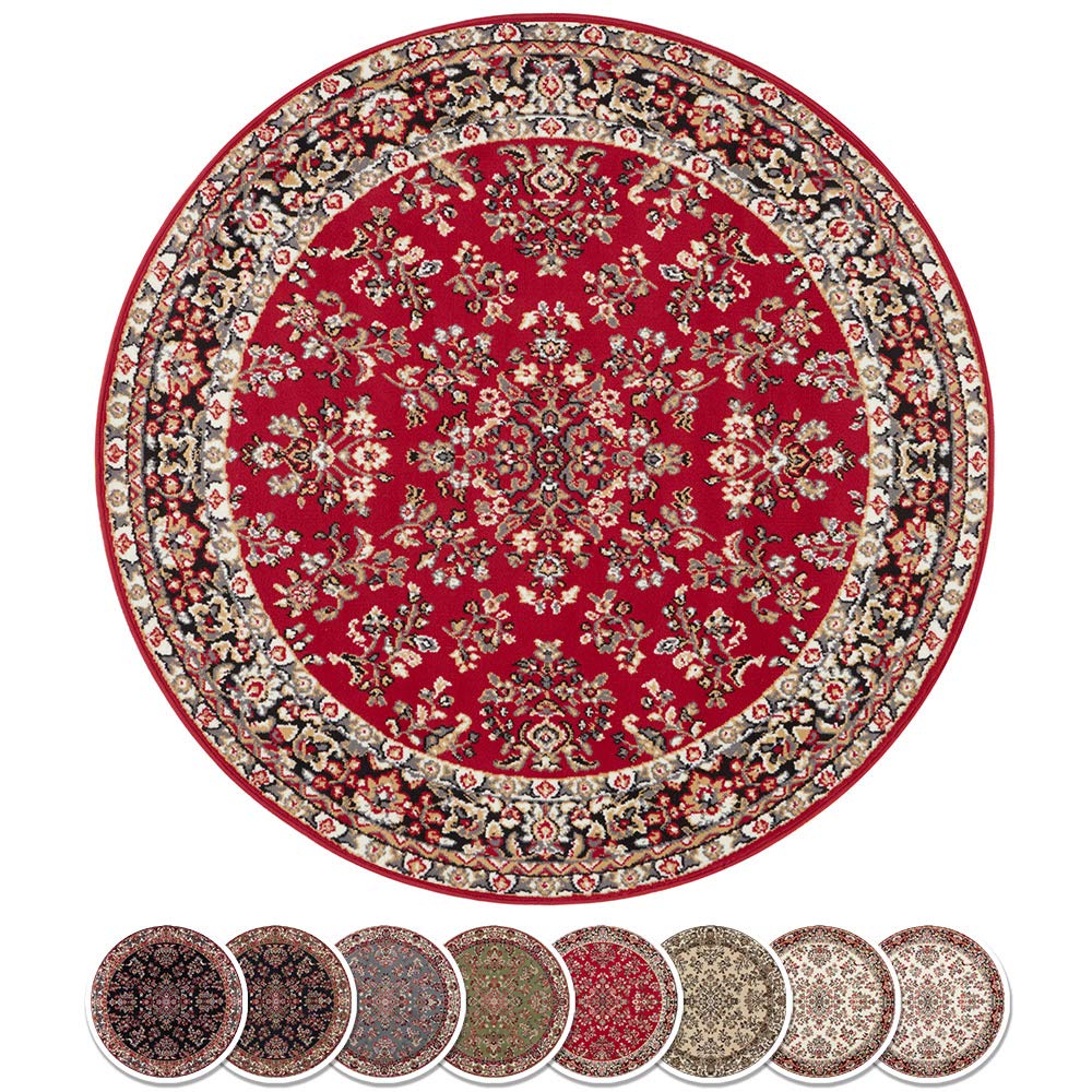 Hanse Home Alfombra de salón de Pelo Corto Orient - Zabul Aspecto Persa, Alfombra Oriental para Comedor, salón, Dormitorio, Rojo, 180 x 260 cm
