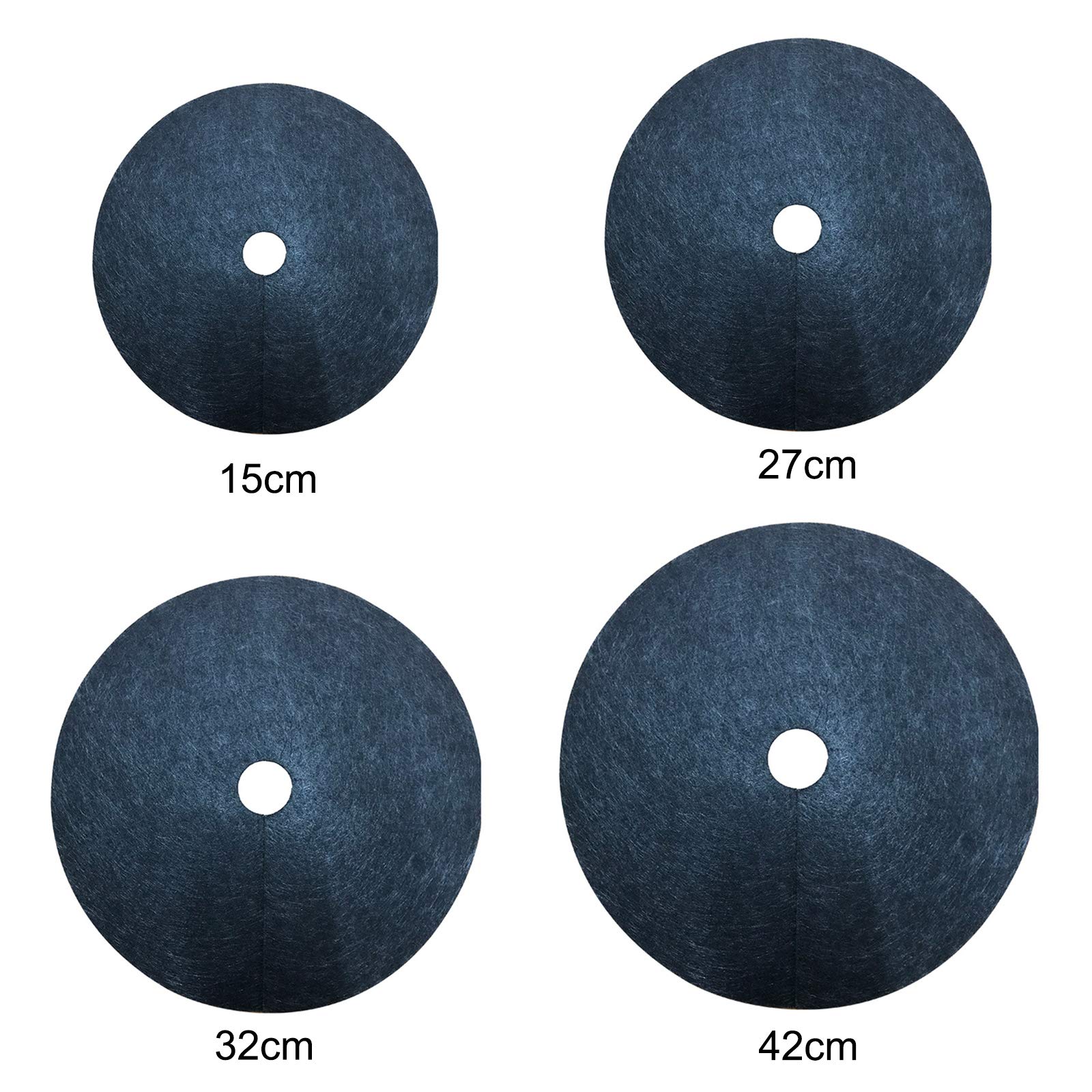 Non Woven Fabric Weeding Mats, Tree Protector Mat Tree Trunk Protector Mat Flower Pot Root Planting Mat Reusable Tree Weed Barrier Mat (2)