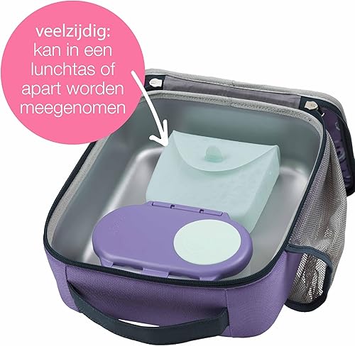 Miniatura 6 de b.box Nuevo bolsillo de silicona para sándwich, bolsa de silicona reutilizable, divisor de caja Bento, cabe en la lonchera  Apto para microondas,