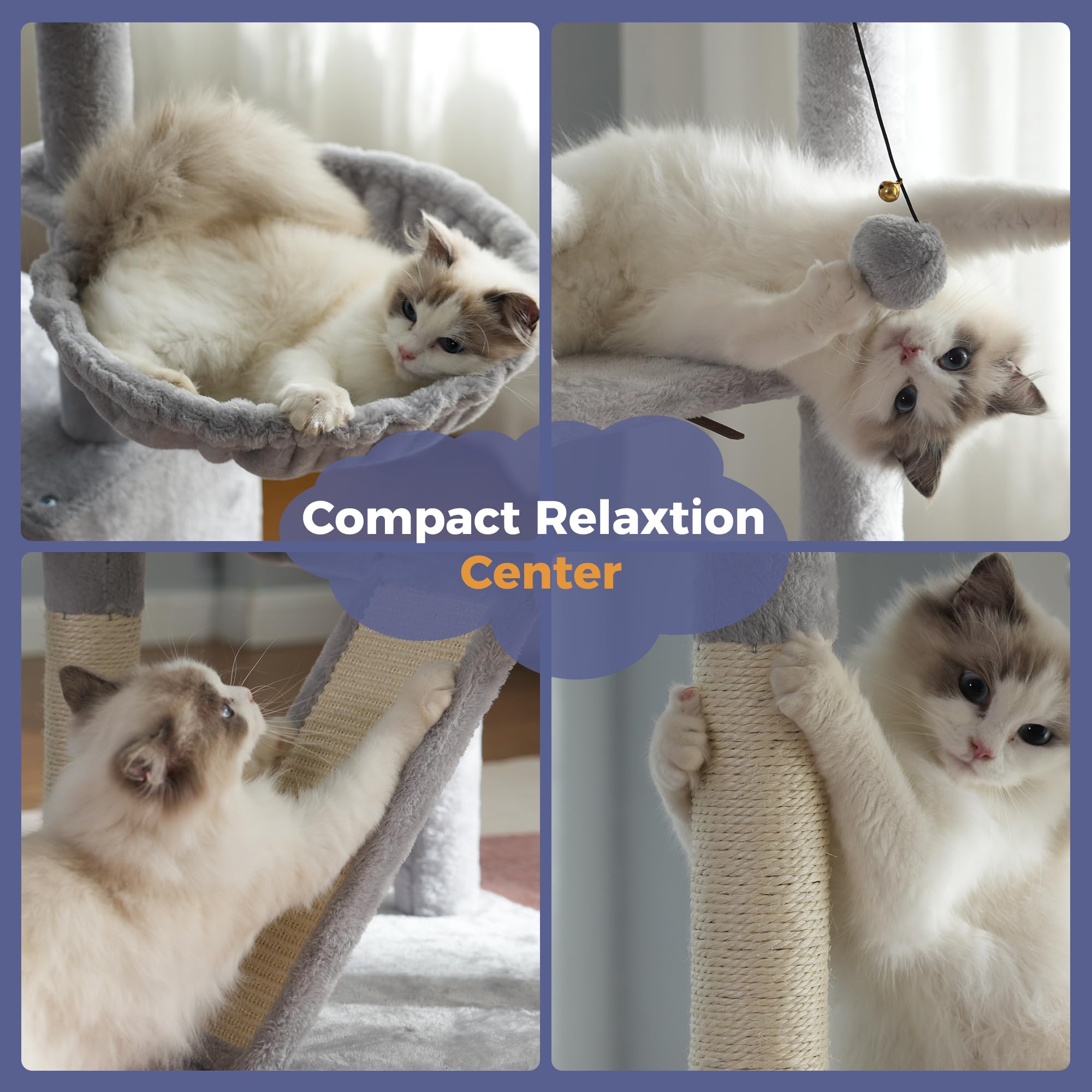 Amazon.com : Meow Sir Floor to Ceiling Cat Tree Ajustable