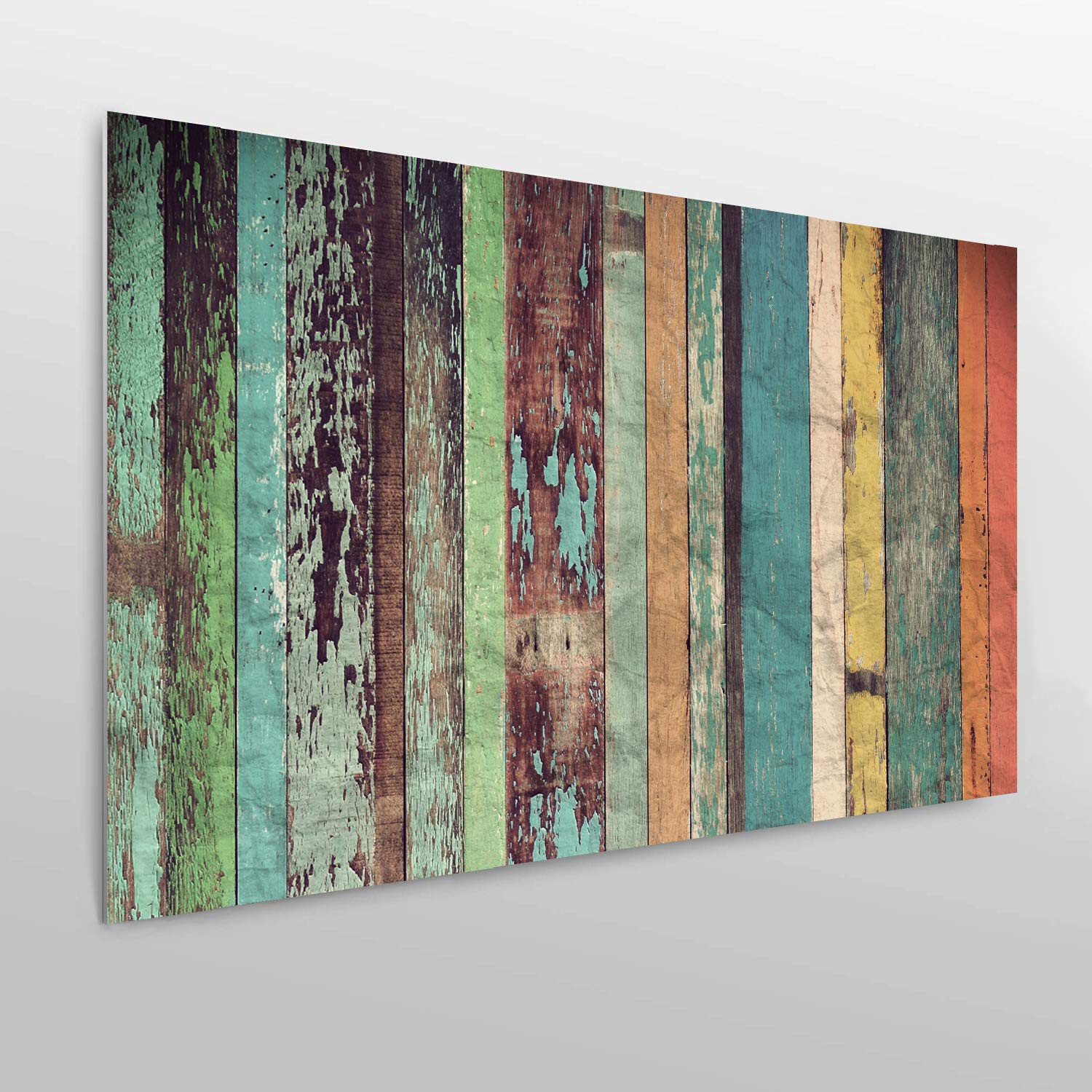 Oedim Cabecero Cama PVC Impresión Digital sin Relieve Imitación Madera Vieja Vertical 135 x 60 cm | Disponible en Varias Medidas | Cabecero Ligero, Elegante, Resistente y Económico