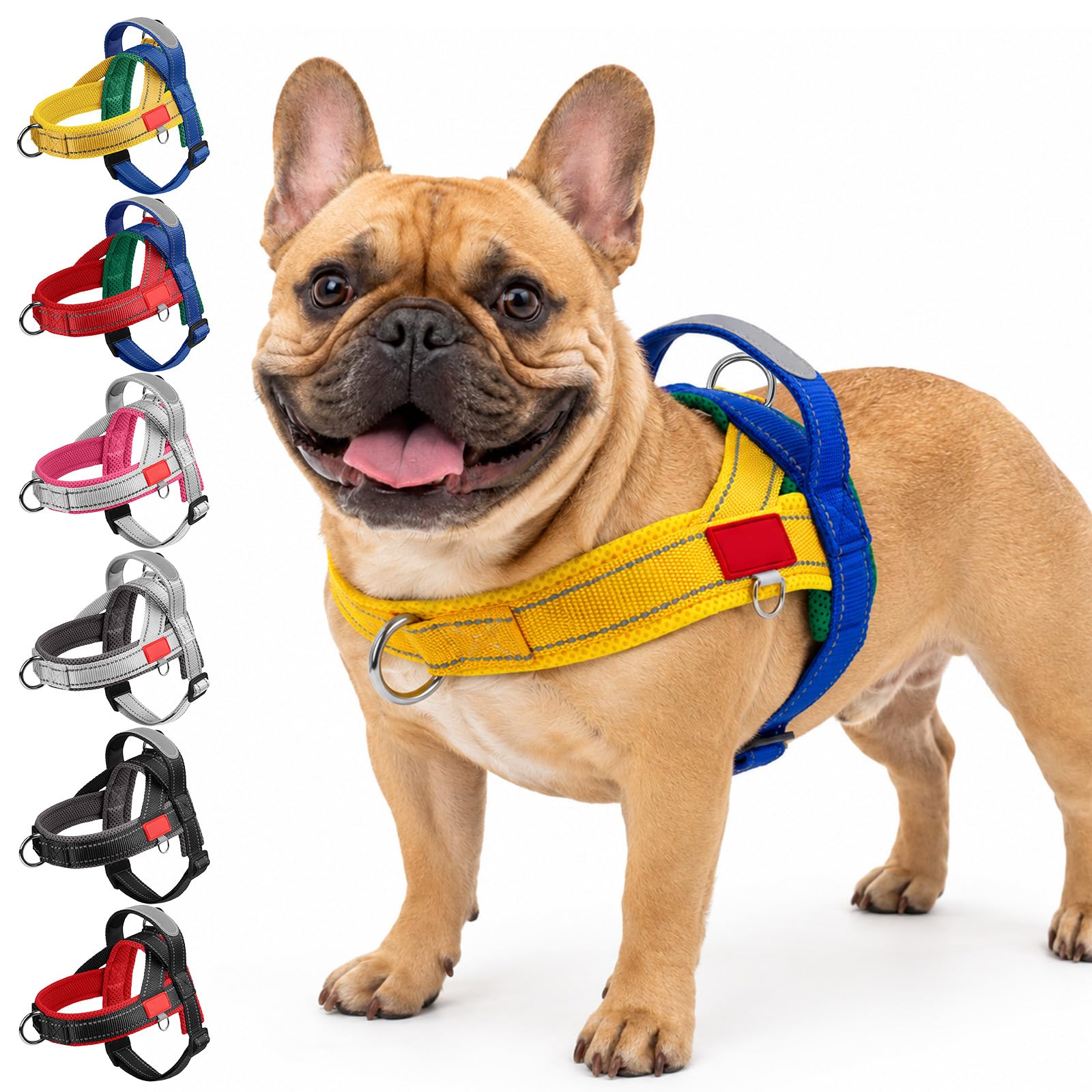 Ledeak No Pull Front Clip Harness with Handle for Small Medium Dogs Puppy