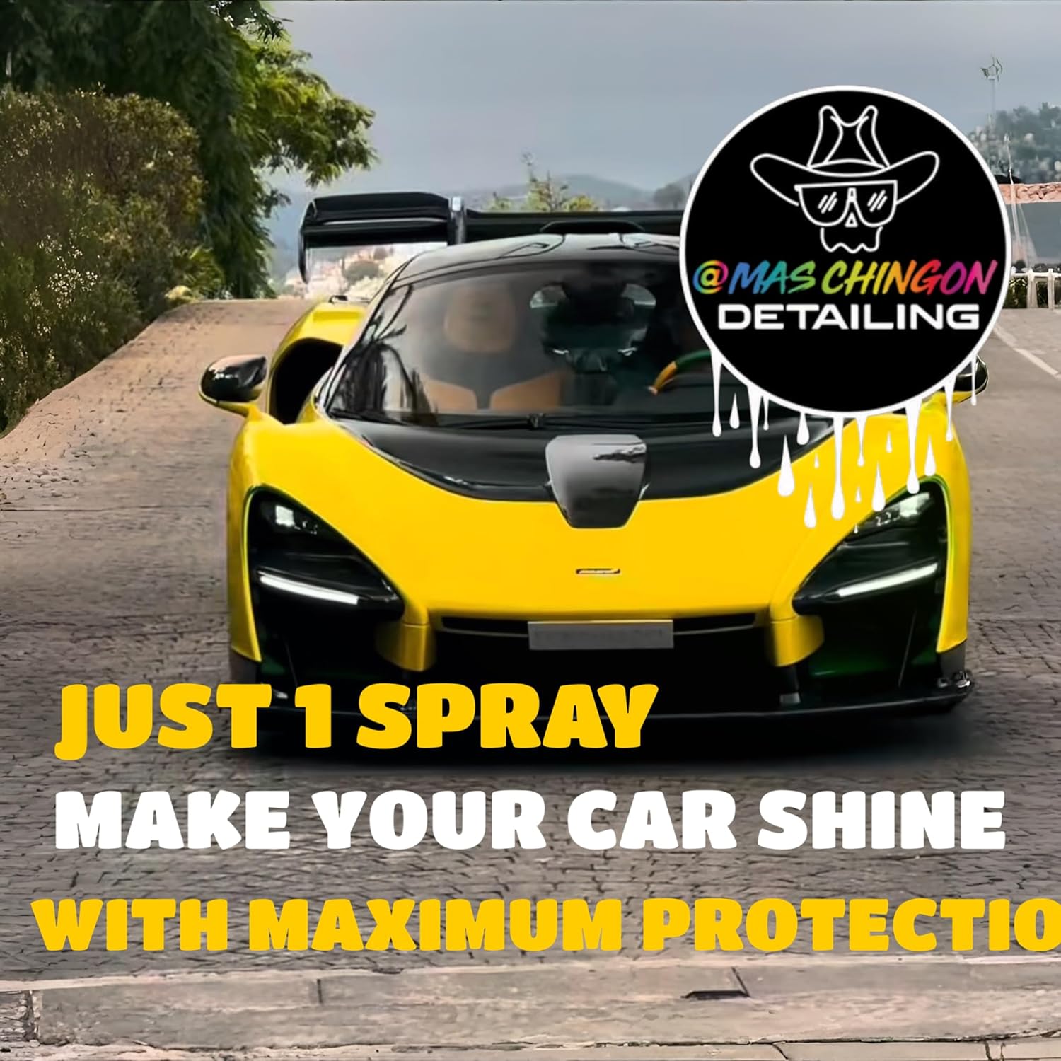 Mas Chingon High Gloss Banana Spray Wax, Natural Carnauba Gloss Final Step Amazing wax Use After Whasing Your Car To Give It a Final Shine Safe for Cars, Trucks, SUVs, RVs & More, 16 fl oz (1-Pack) - Image 4